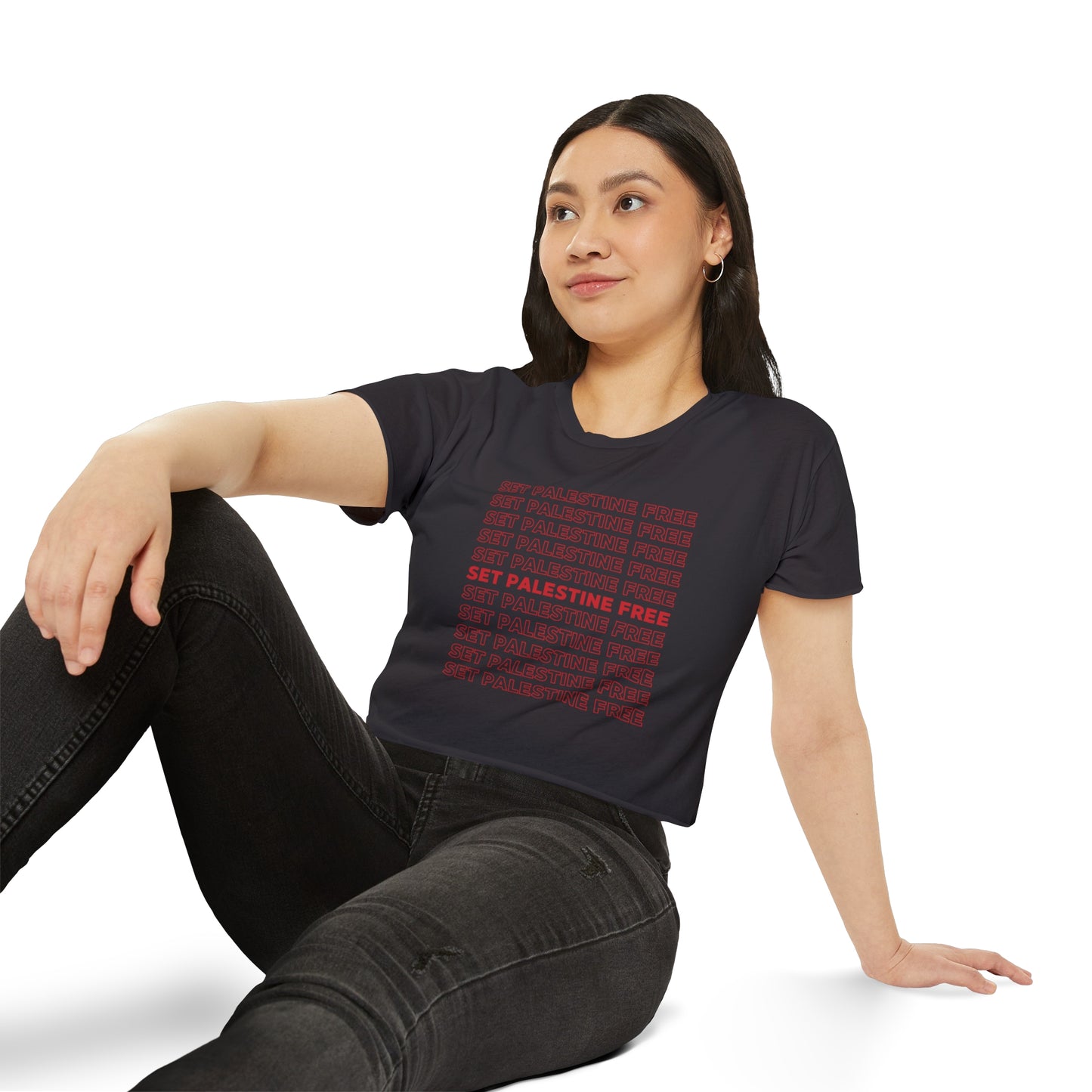 Set Palestine Free - Women's Festival Crop Top