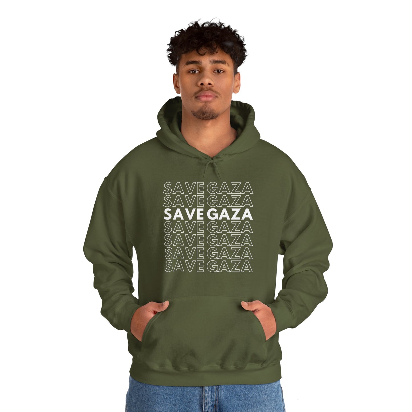 Save Gaza - Unisex Hooded Sweatshirt