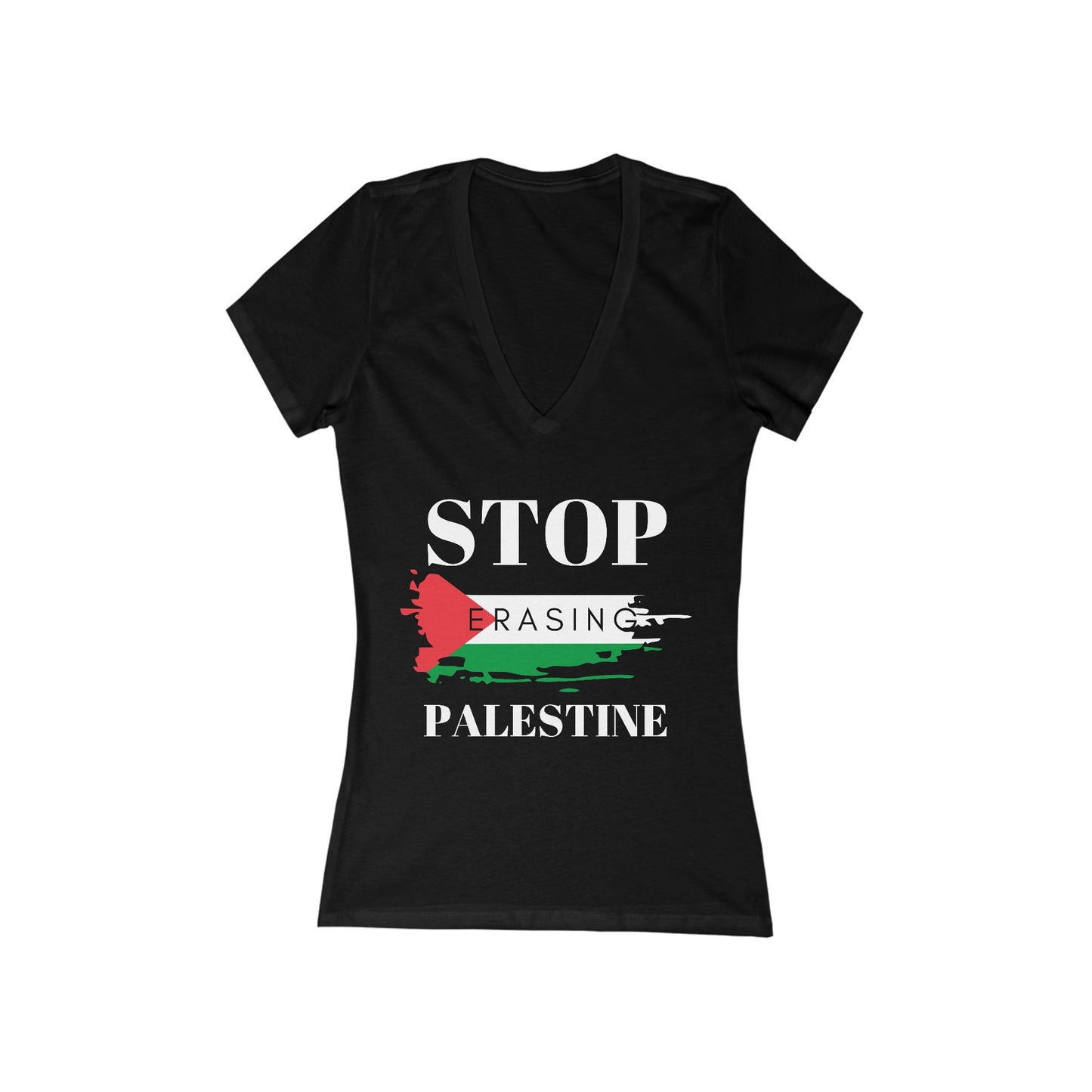 Erasing - Women's Deep V-Neck Tee