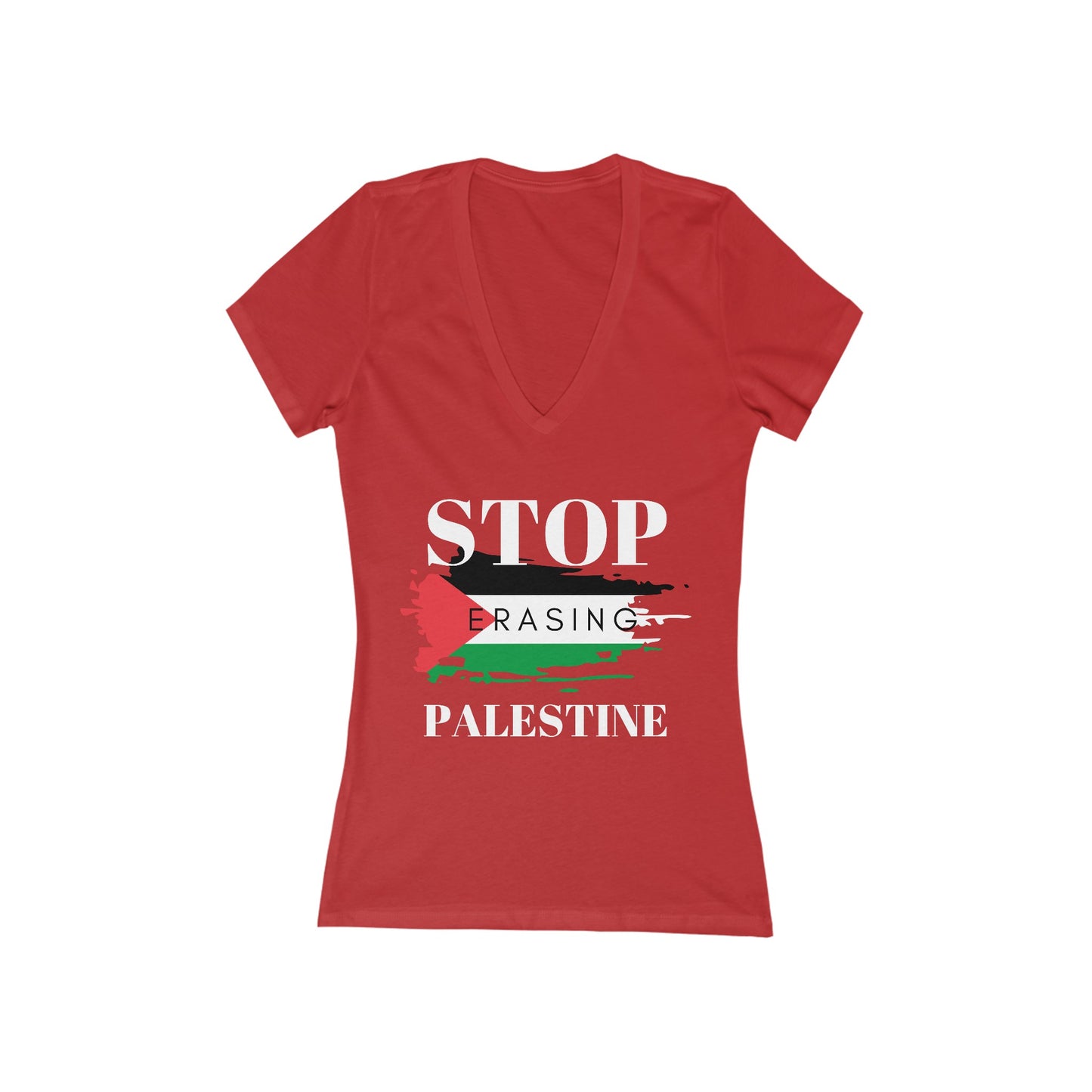 Erasing - Women's Deep V-Neck Tee