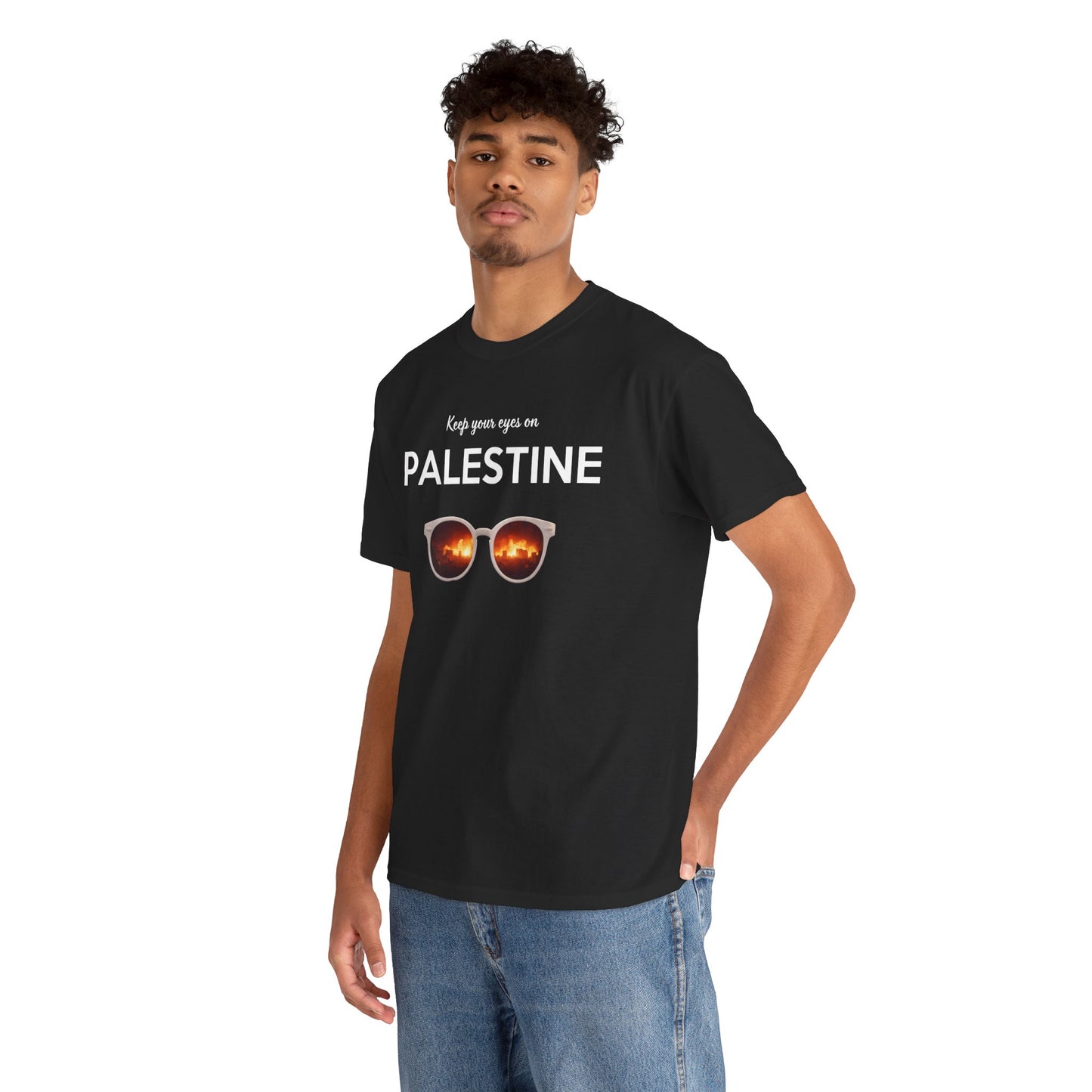 2 Eyes On Palestine - Unisex Cotton Tee