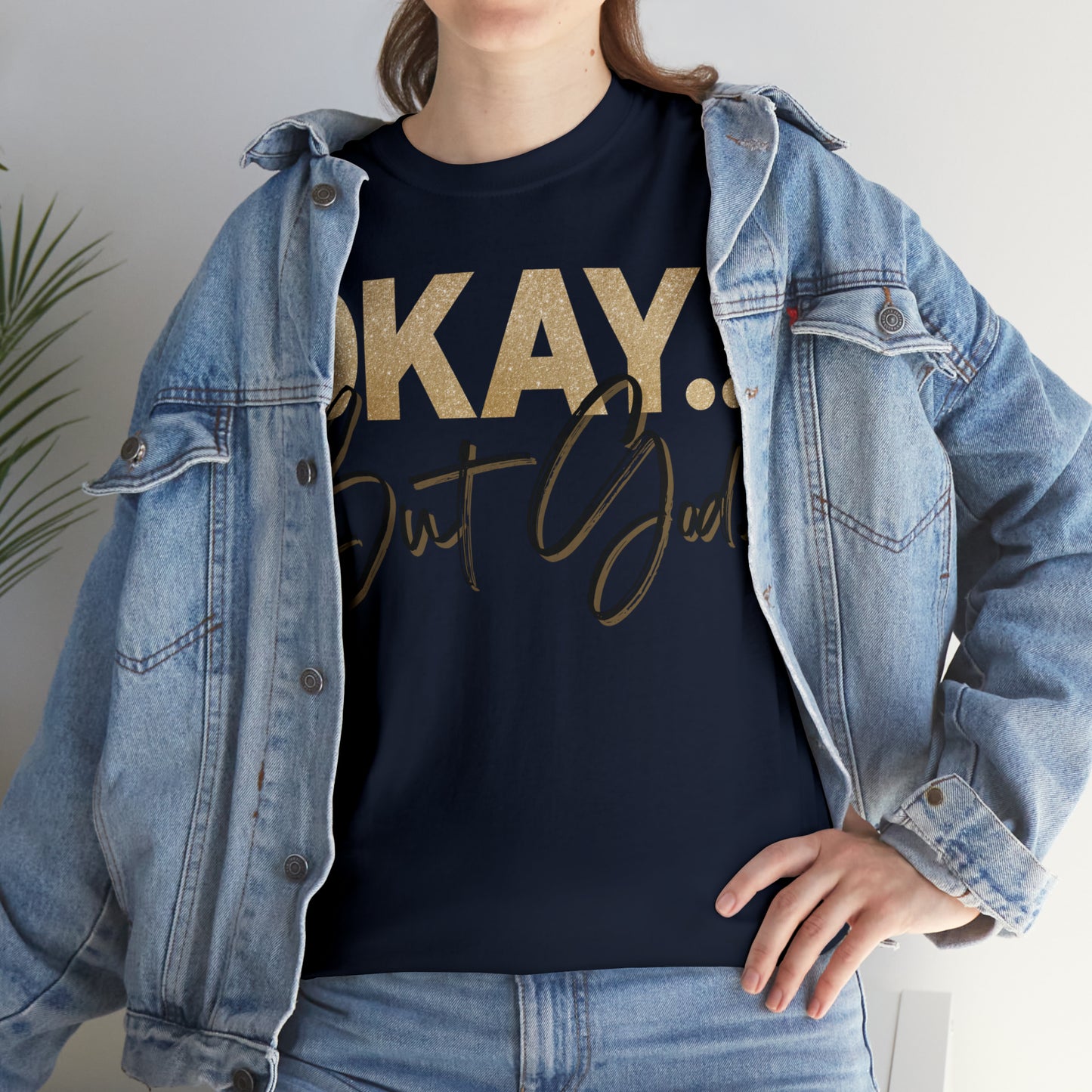 But God in Black - Heavy Cotton Tee (Unisex)