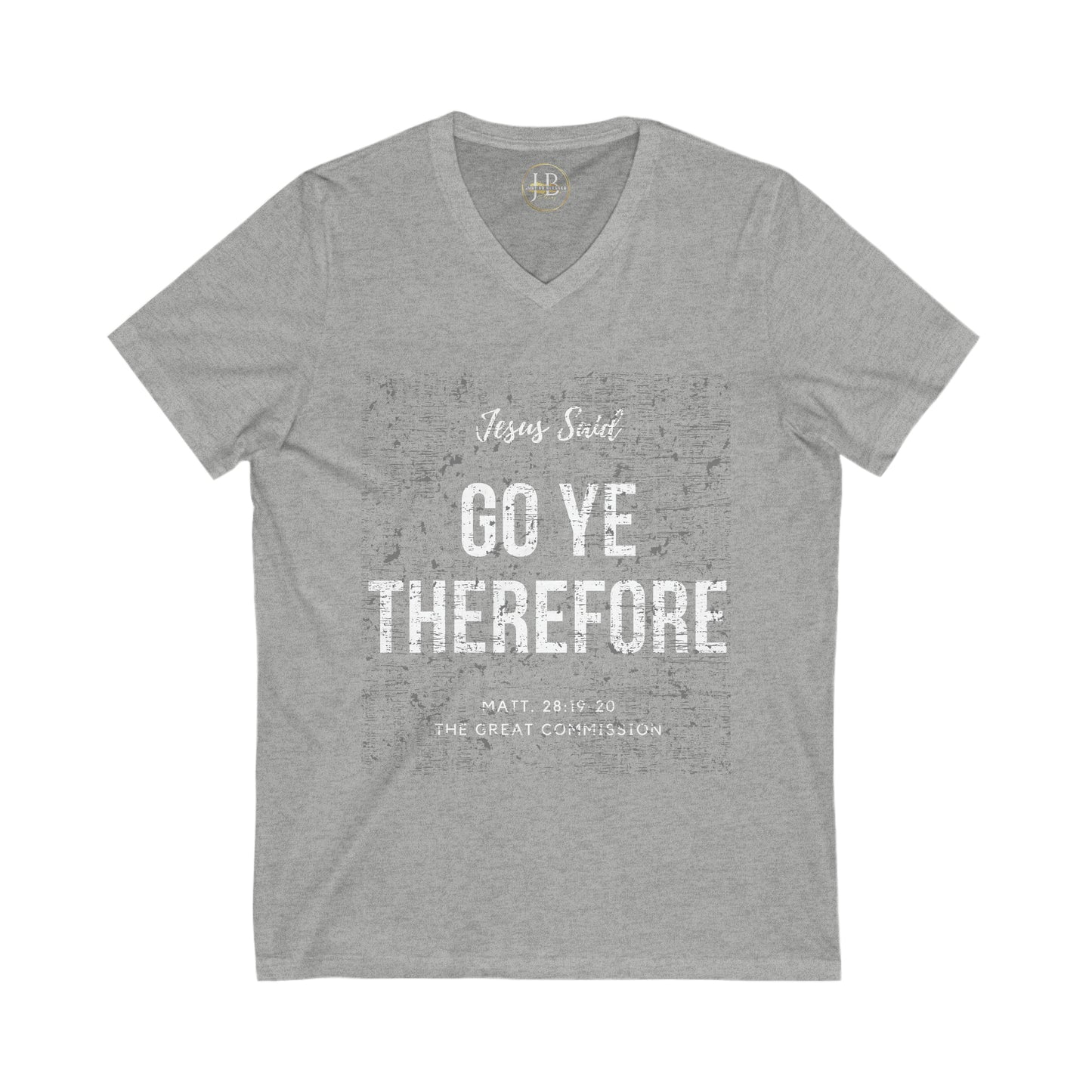 Here I Am - Jersey V-Neck Tee (Unisex)