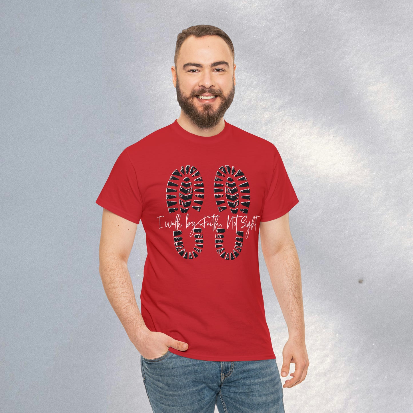 Walk By Faith - Heavy Cotton Tee (Unisex)
