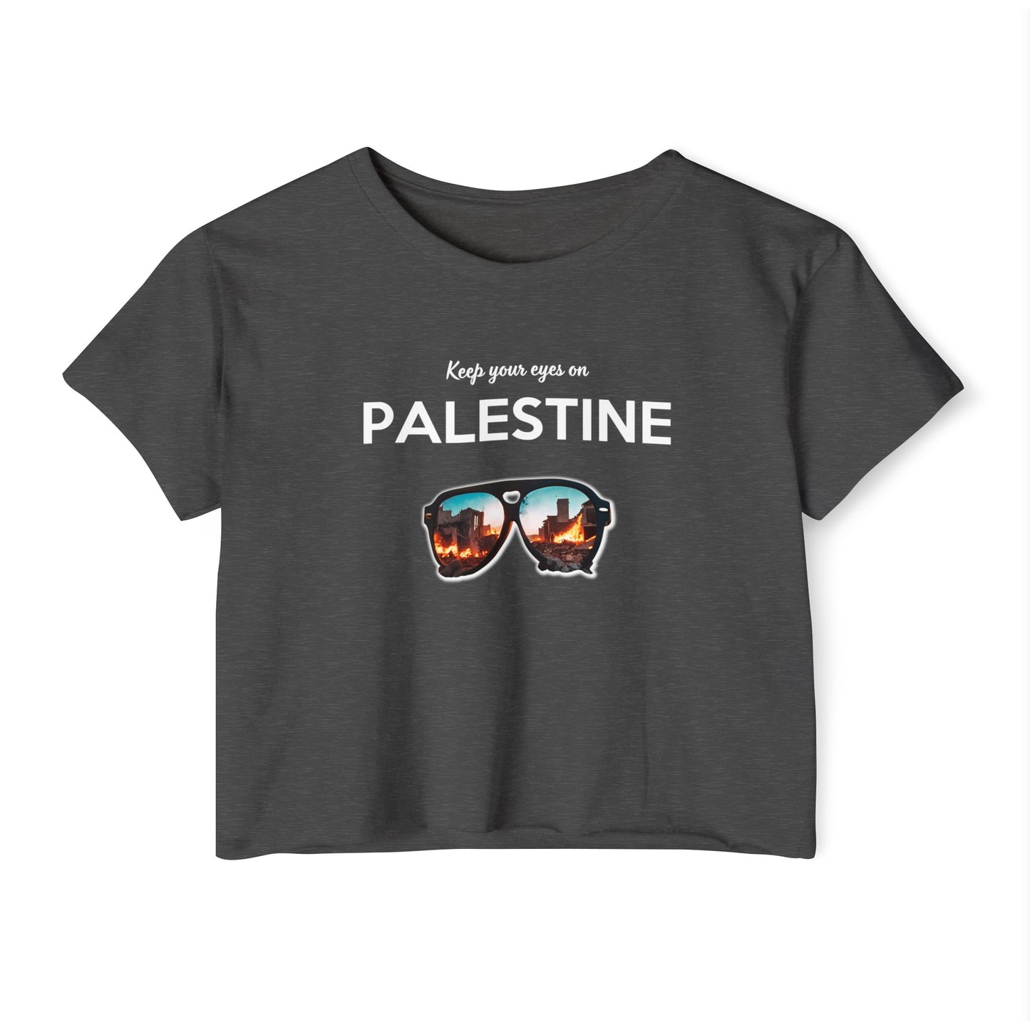 Eyes On Palestine - Women's Festival Crop Top