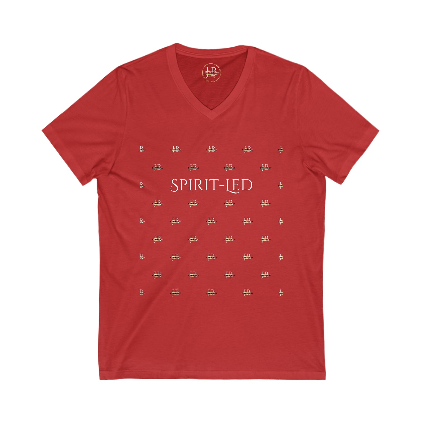 Spirit-Led Life - Jersey V-Neck Tee (Unisex)