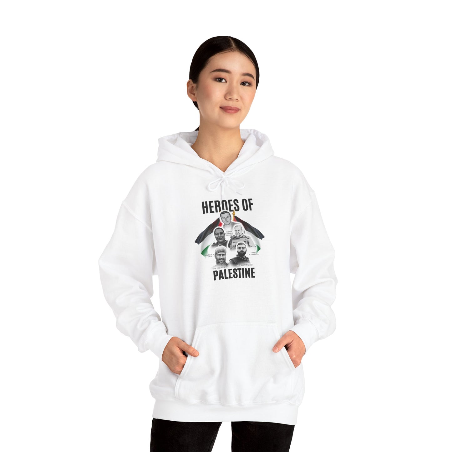 White Hoodie of Heroes - Unisex Hooded Sweatshirt