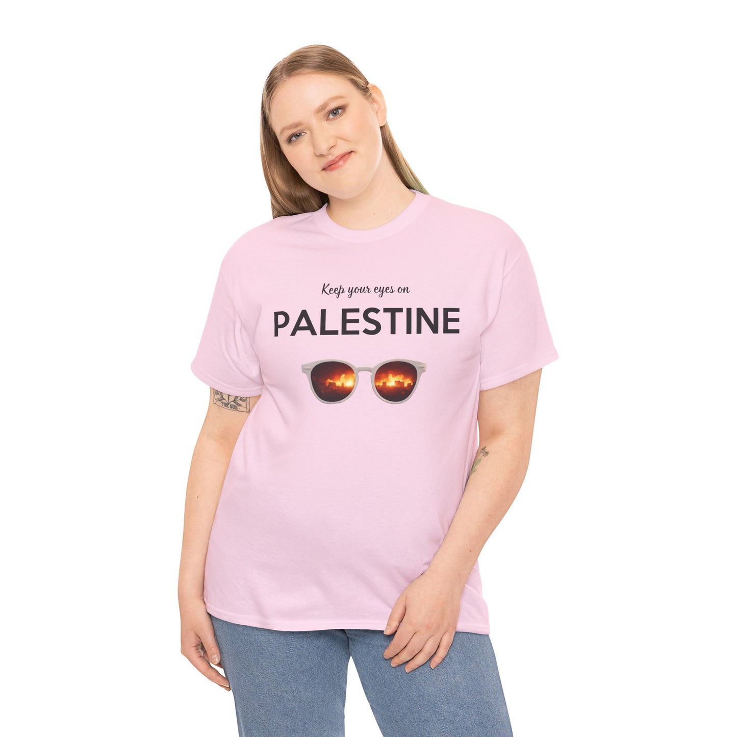 2 Eyes On Palestine - Unisex Cotton Tee