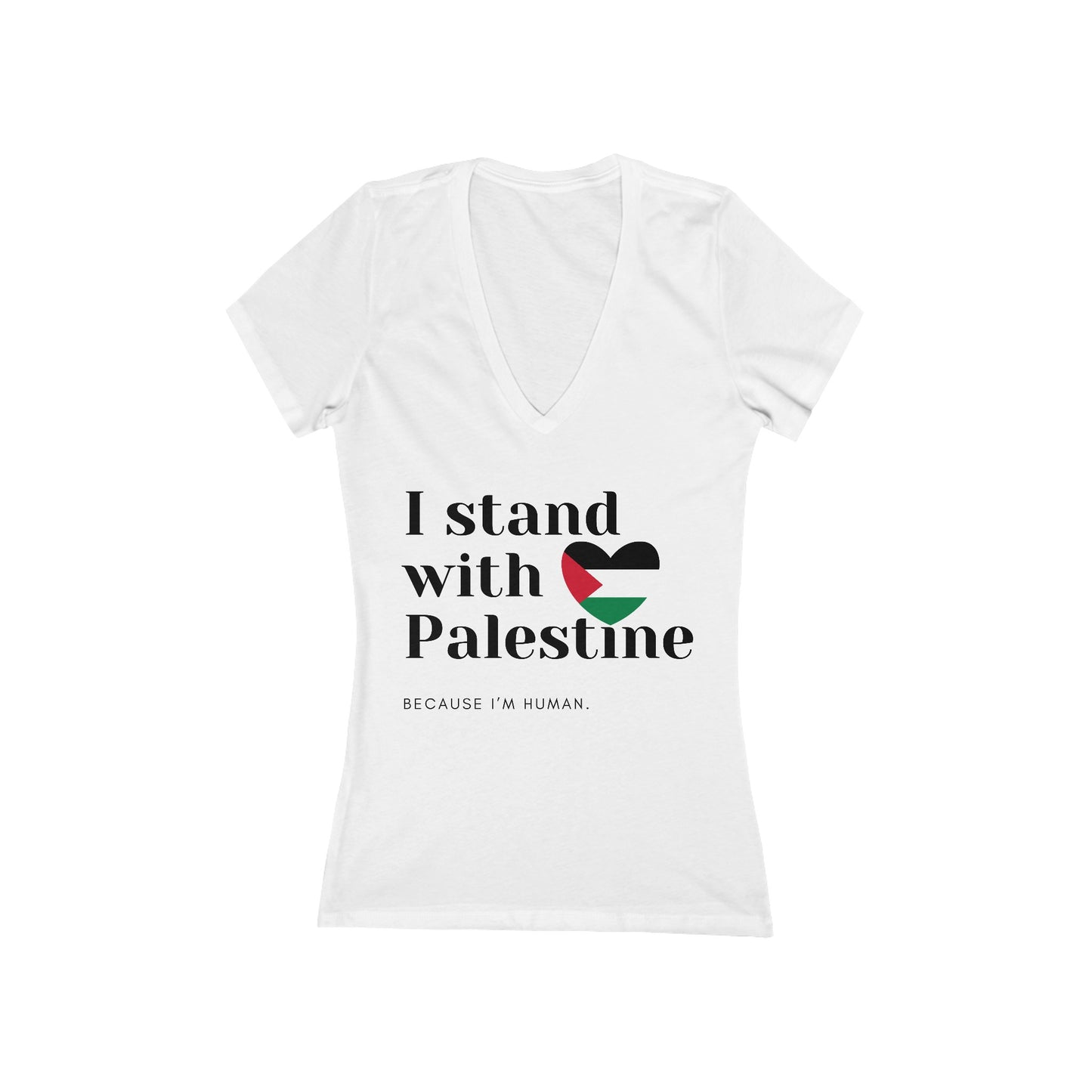 Because I'm Human - Women's Deep V-Neck Tee