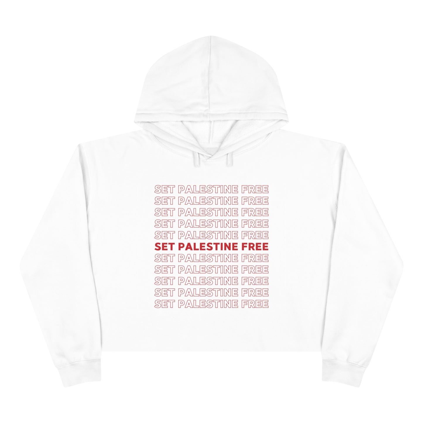 Set Palestine Free - Crop Hoodie
