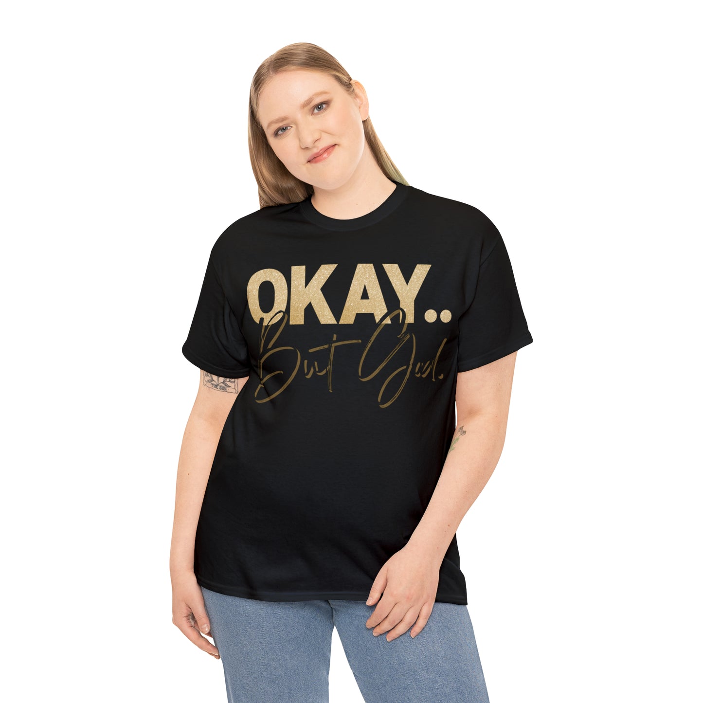 But God in Black - Heavy Cotton Tee (Unisex)