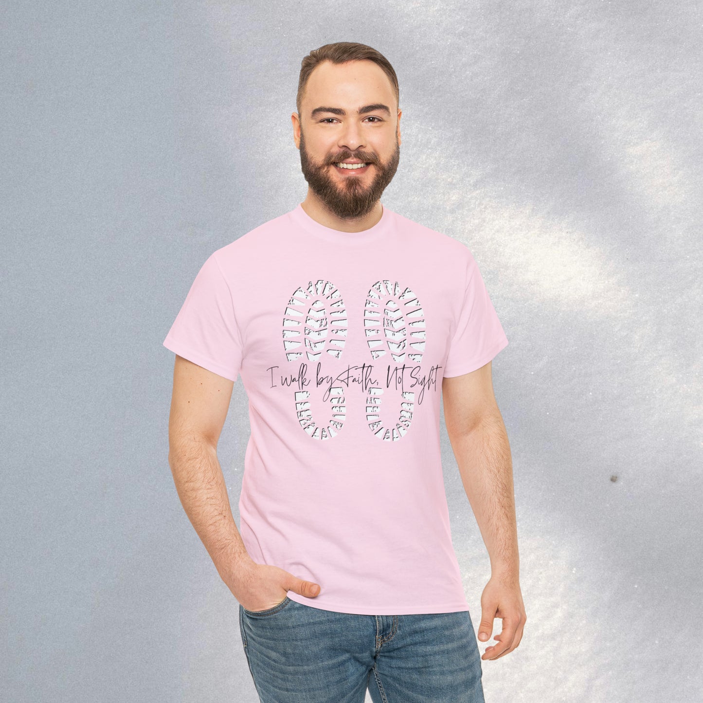 Walk By Faith - Heavy Cotton Tee (Unisex)