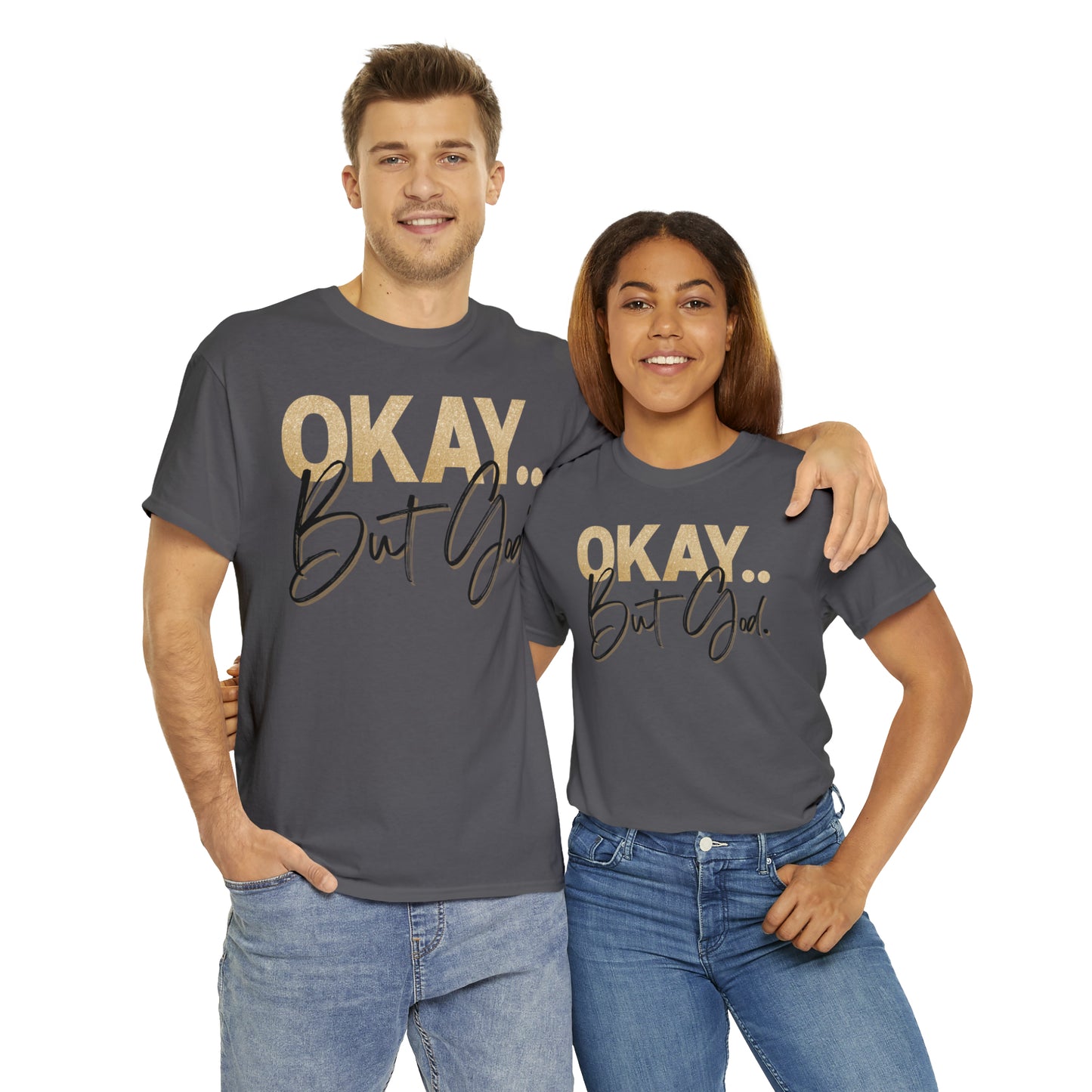 But God in Black - Heavy Cotton Tee (Unisex)