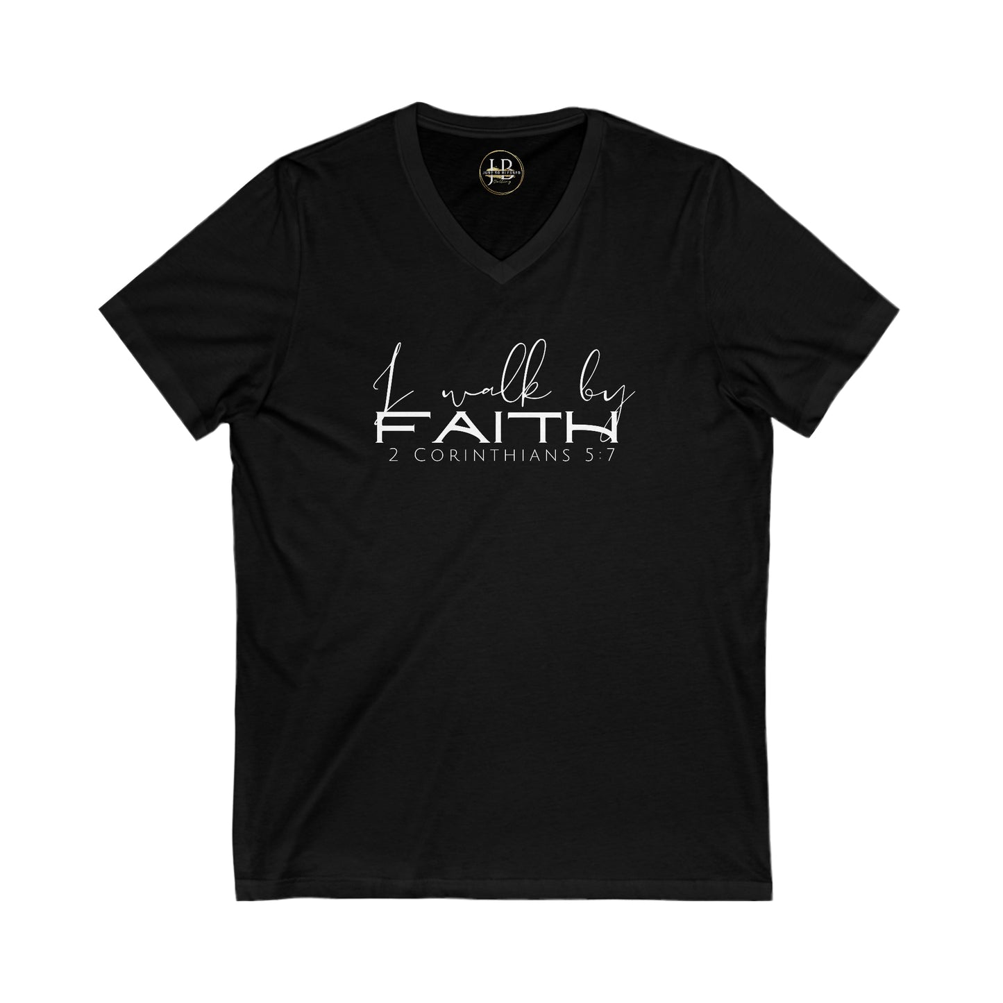 By Faith - Jersey V-Neck Tee (Unisex)
