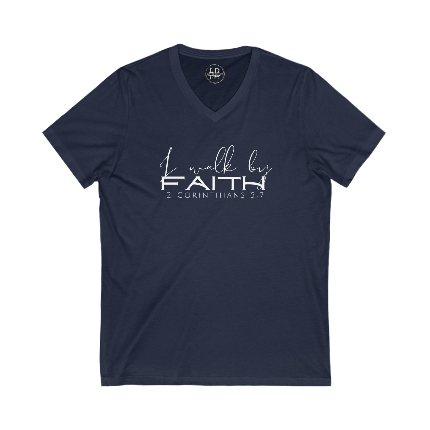 By Faith - Jersey V-Neck Tee (Unisex)