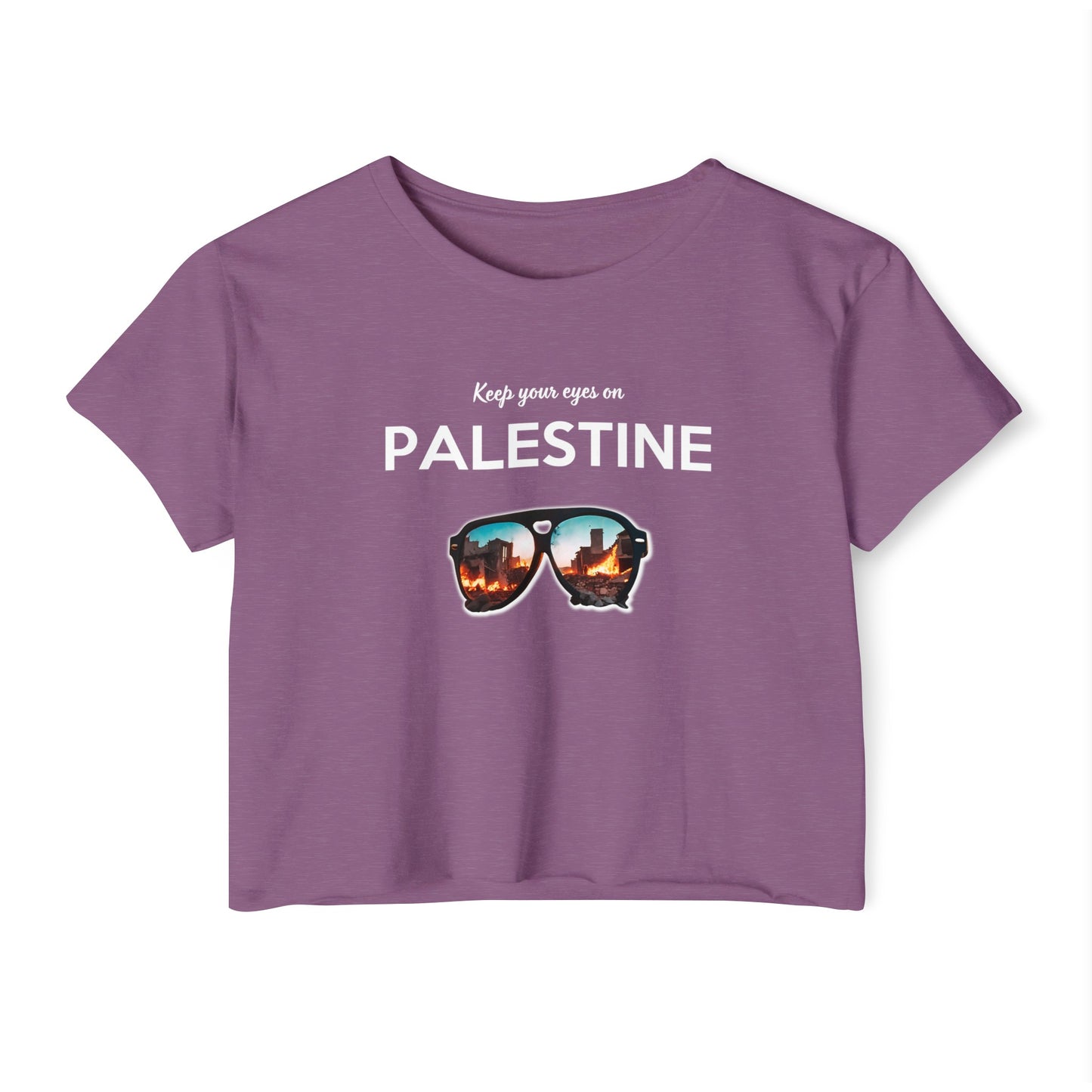 Eyes On Palestine - Women's Festival Crop Top
