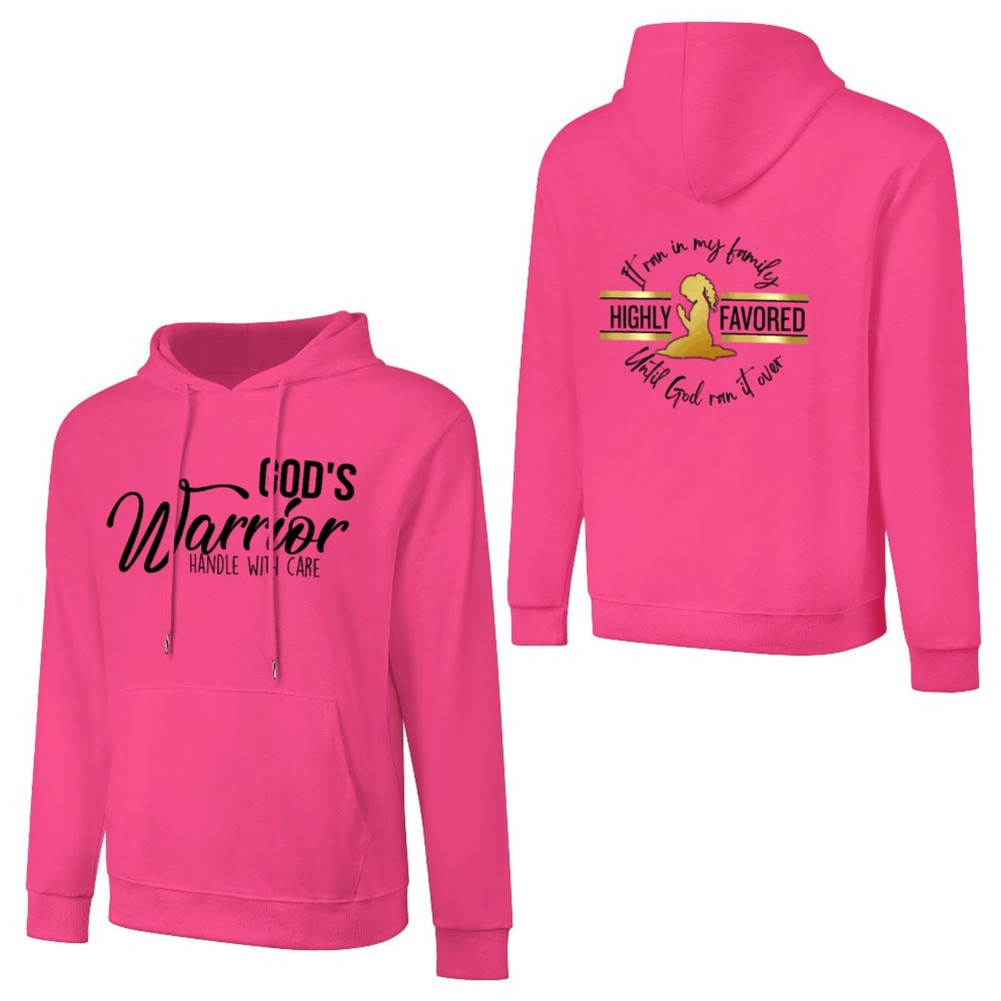 God's Favored - Cotton Hoodie with Pocket