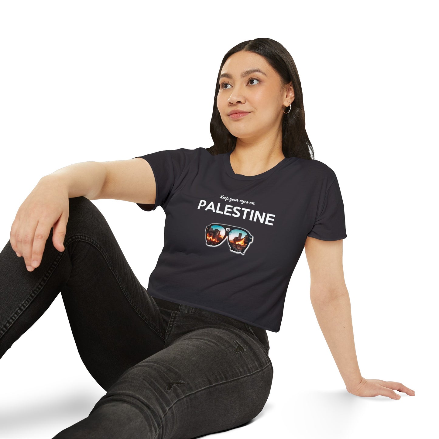 Eyes On Palestine - Women's Festival Crop Top
