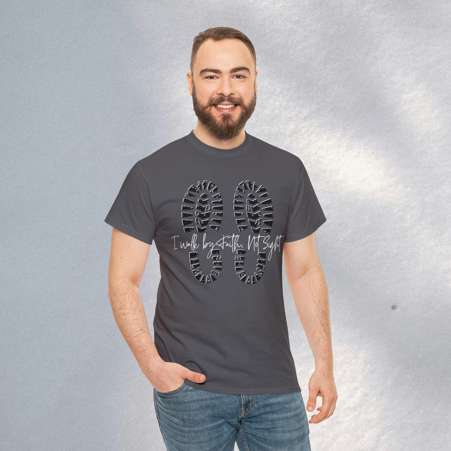Walk By Faith - Heavy Cotton Tee (Unisex)