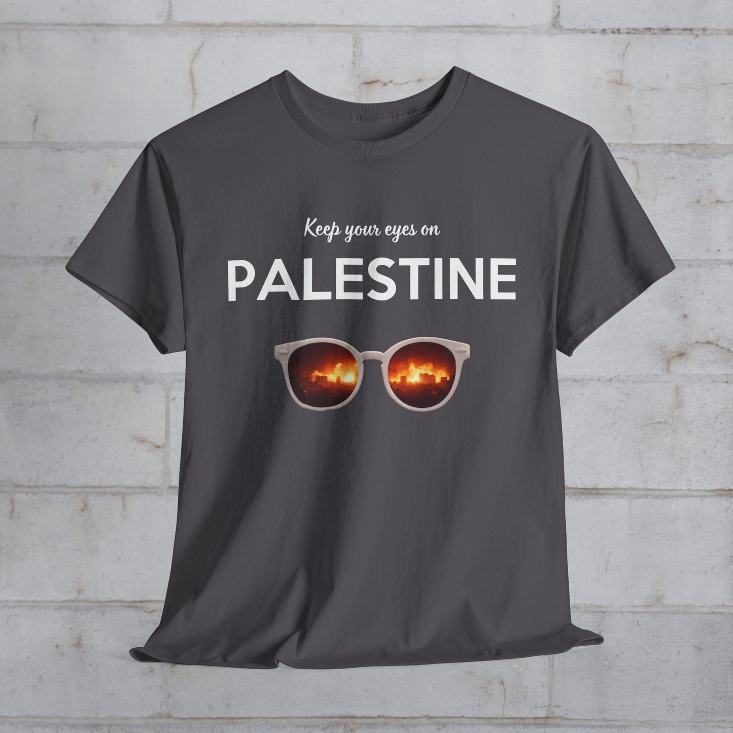 2 Eyes On Palestine - Unisex Cotton Tee