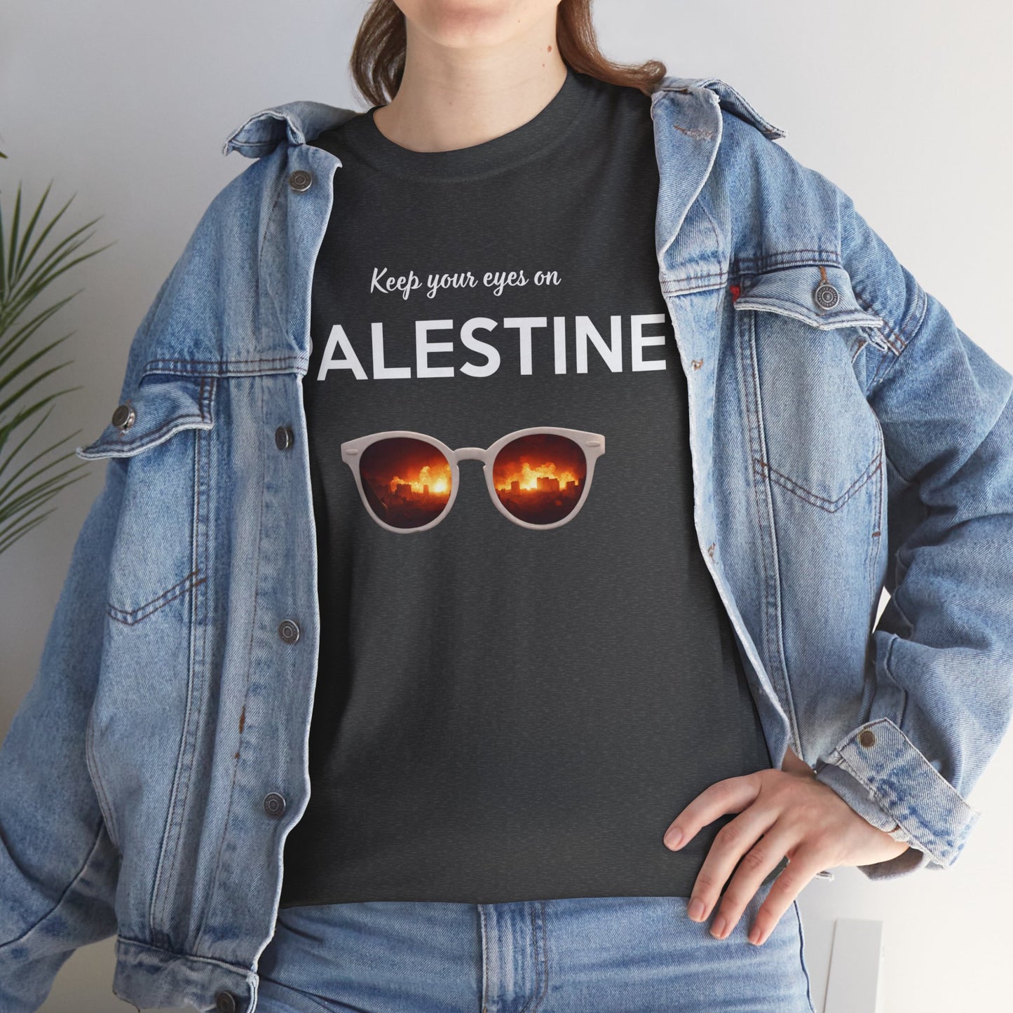 2 Eyes On Palestine - Unisex Cotton Tee