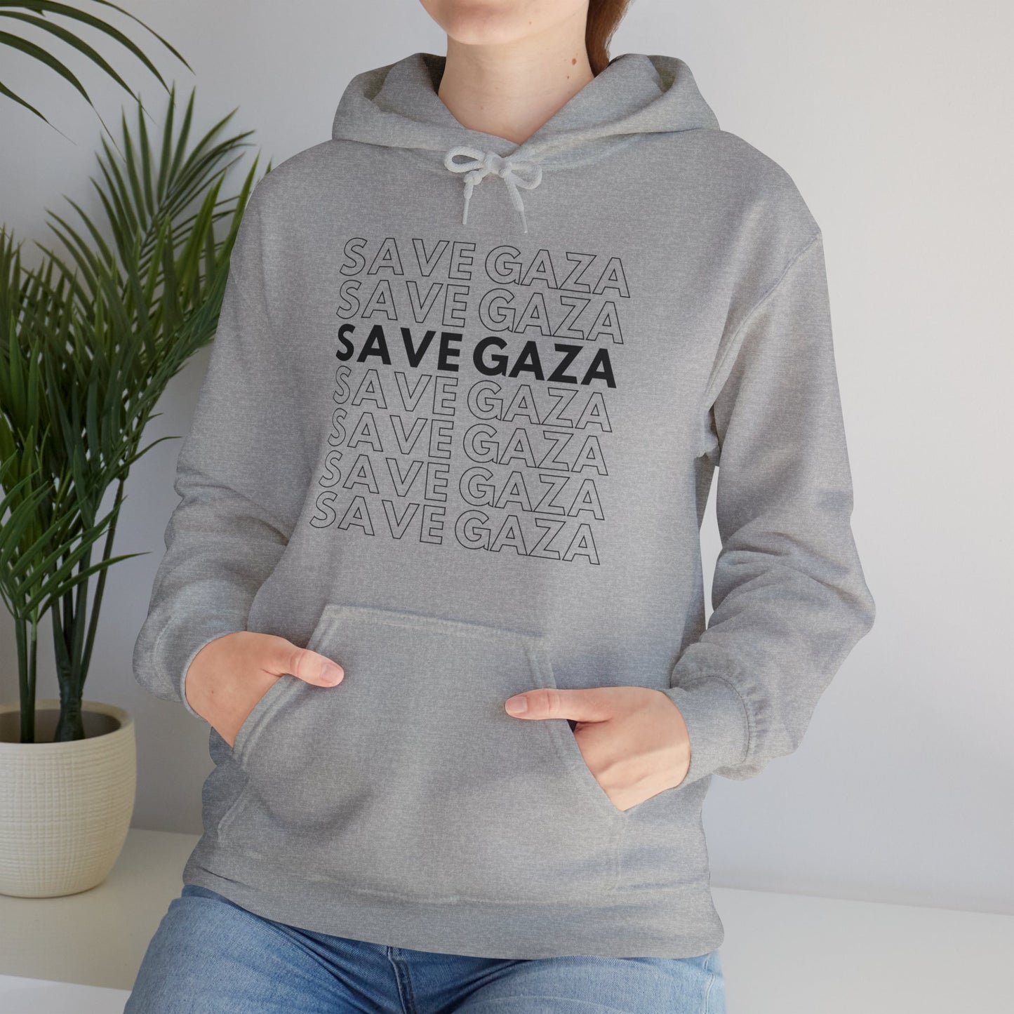 Save Gaza - Unisex Hooded Sweatshirt