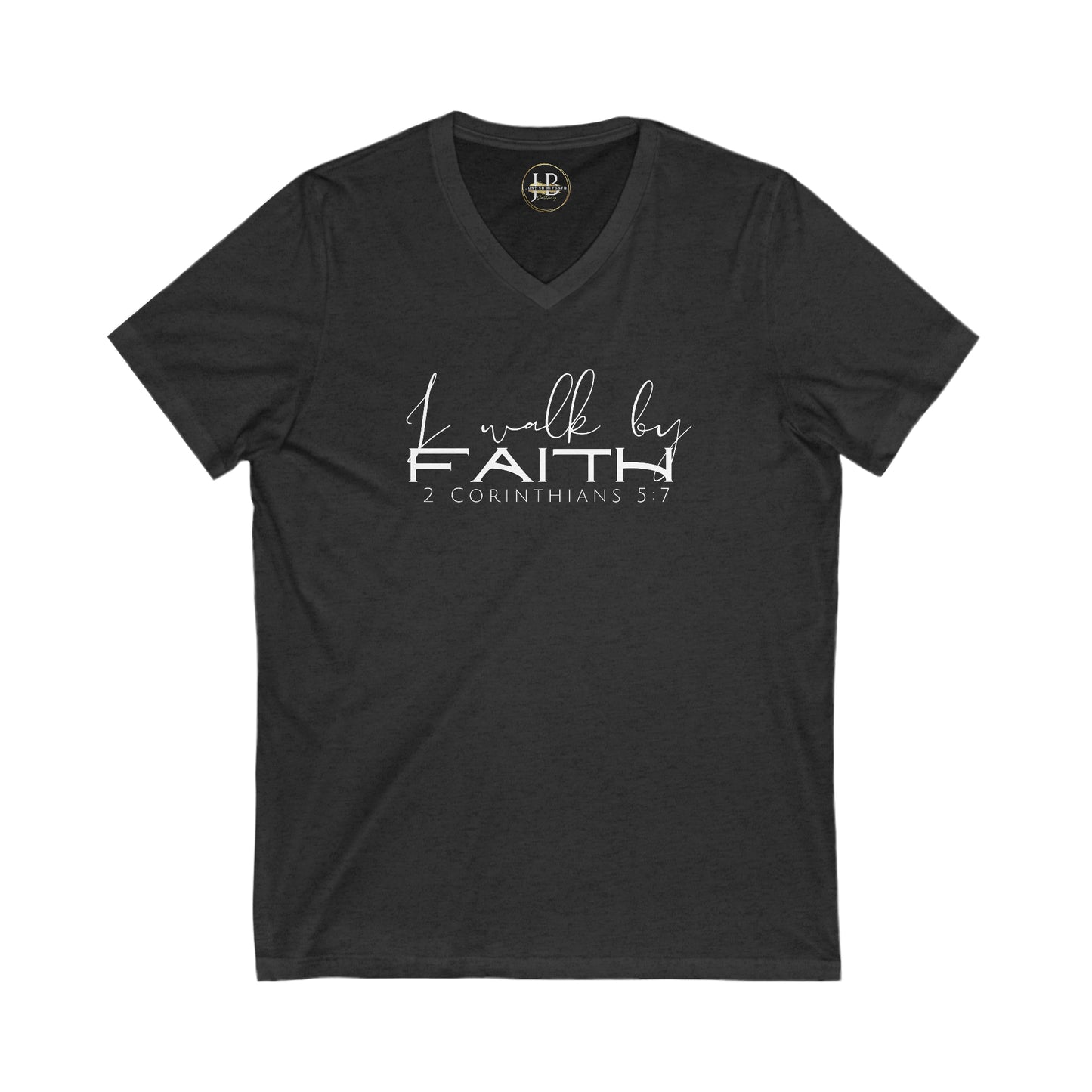 By Faith - Jersey V-Neck Tee (Unisex)