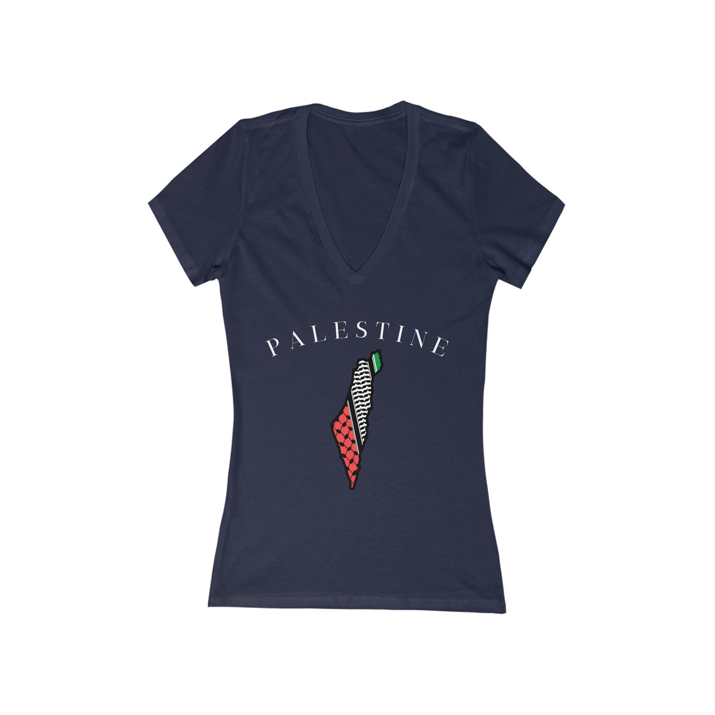 Palestine - Women's Deep V-Neck Tee