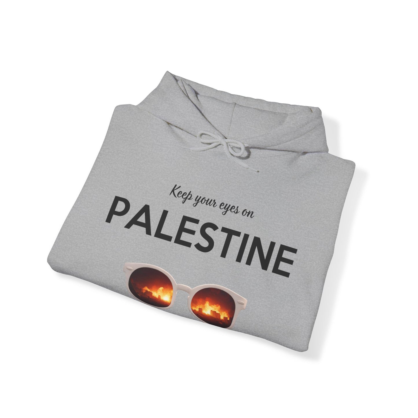 2 Eyes On Palestine - Unisex Hooded Sweatshirt