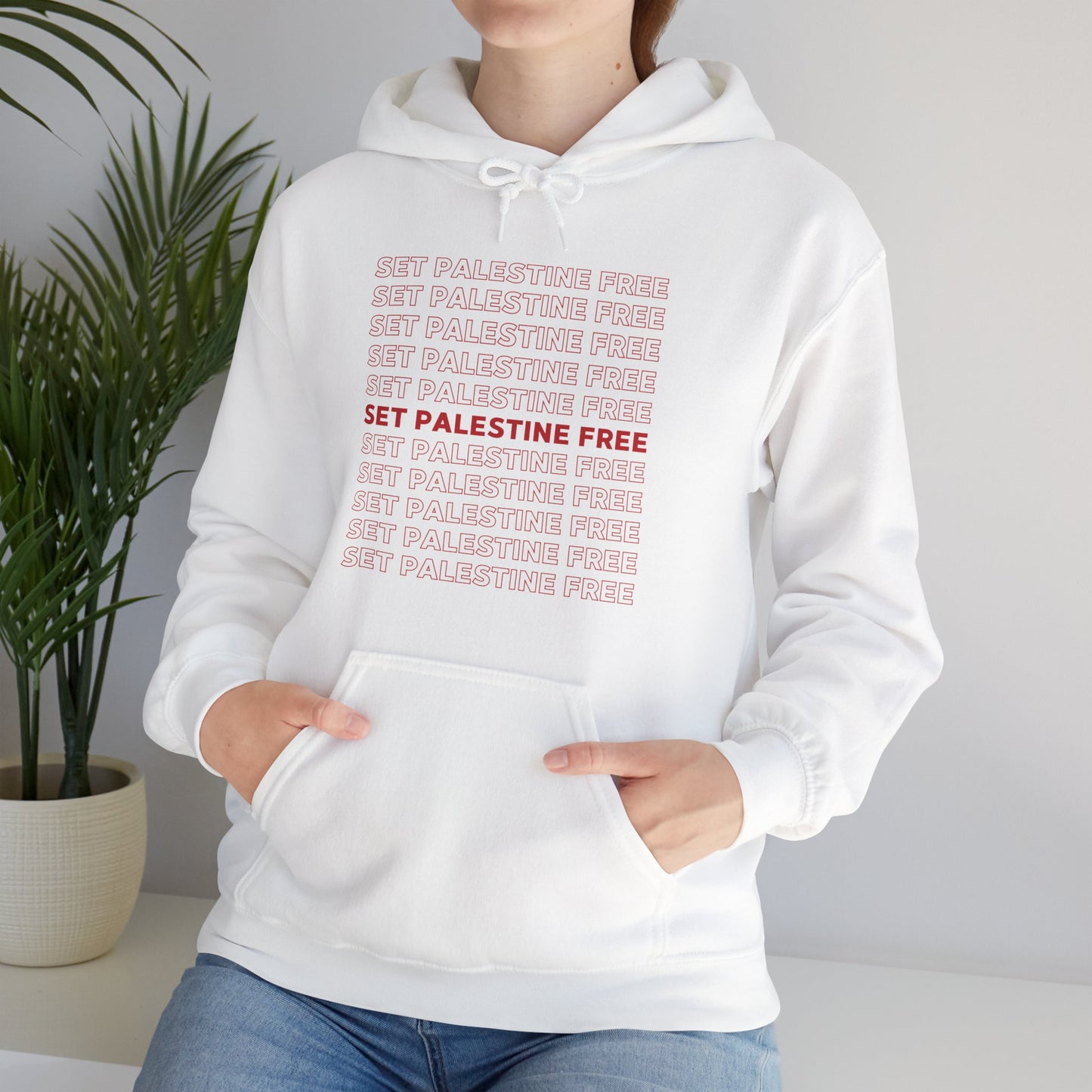 Set Palestine Free - Unisex Hooded Sweatshirt
