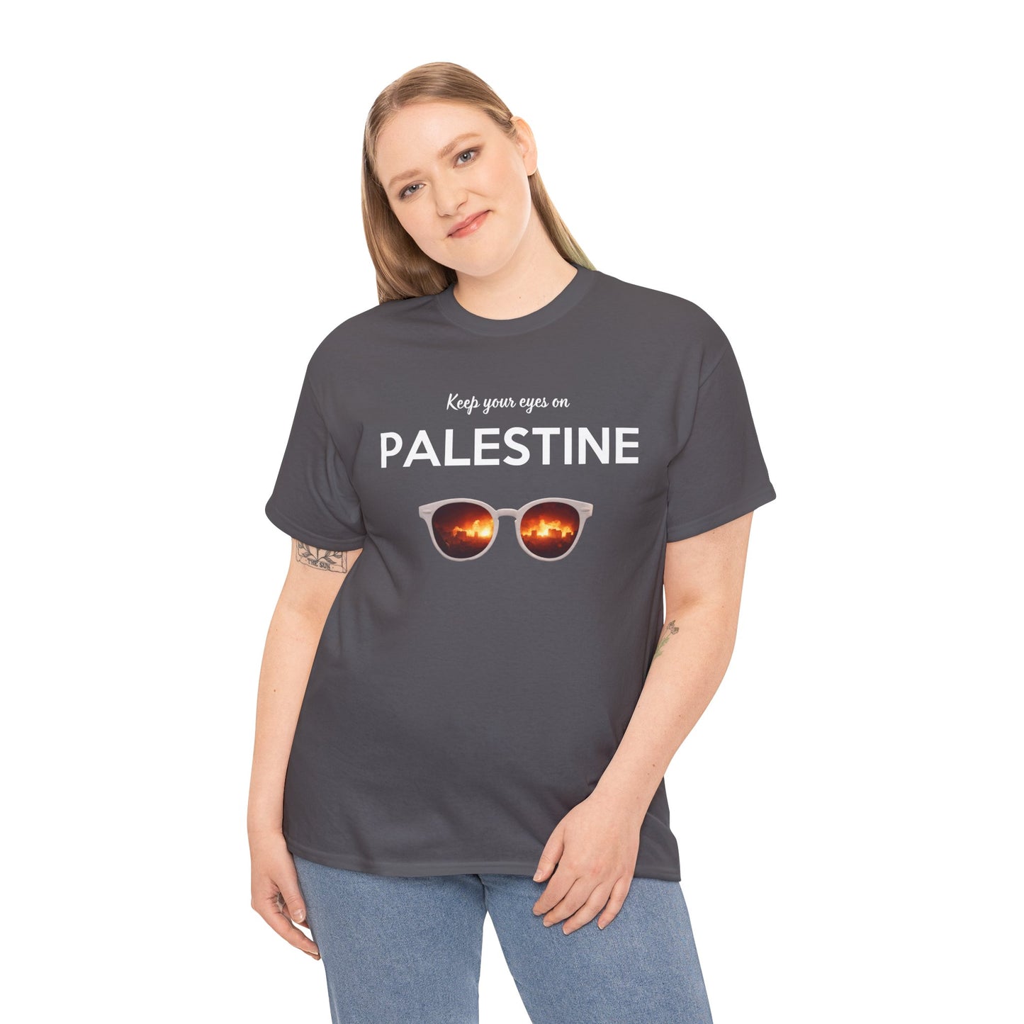 2 Eyes On Palestine - Unisex Cotton Tee
