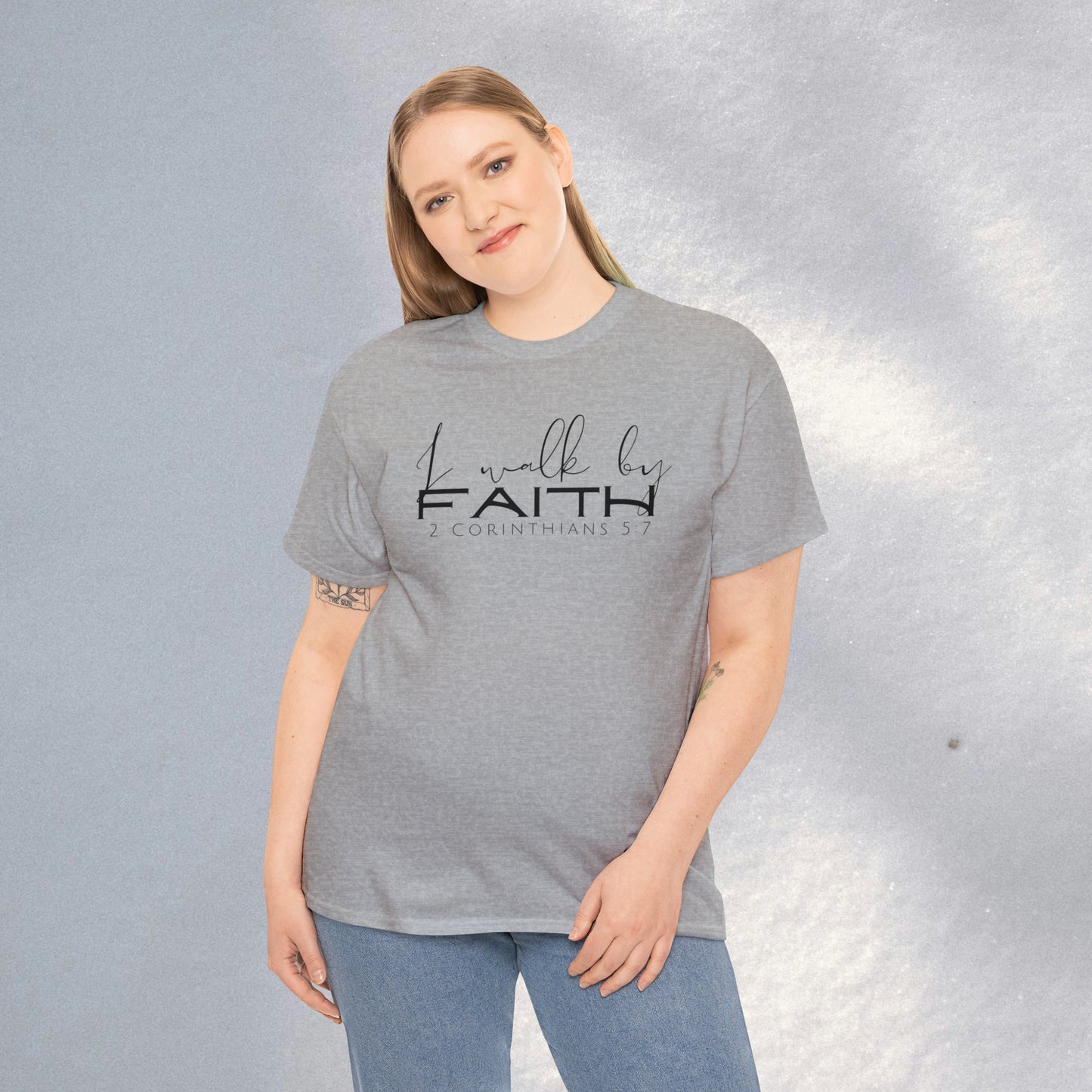 By Faith - Heavy Cotton Tee (Unisex)