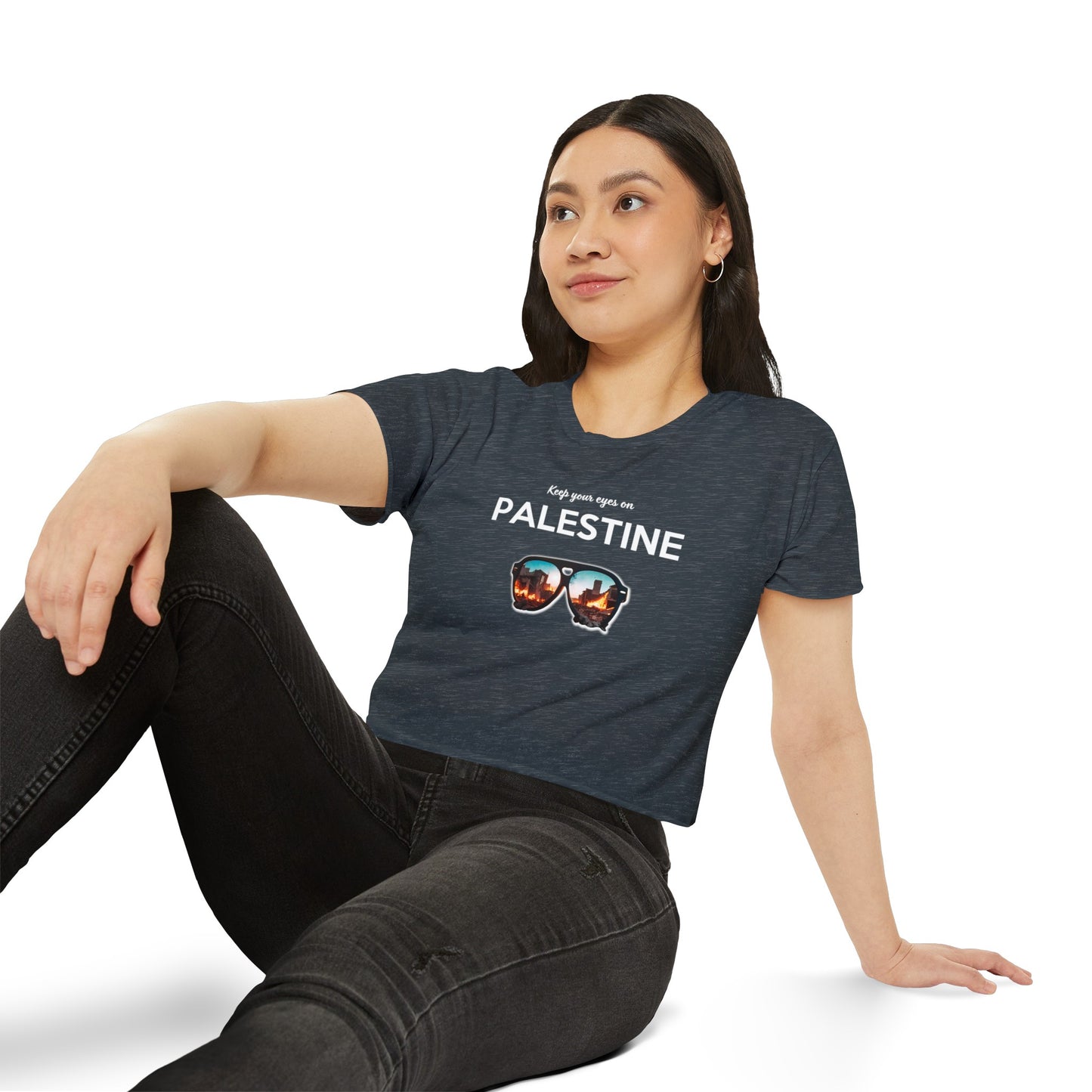 Eyes On Palestine - Women's Festival Crop Top