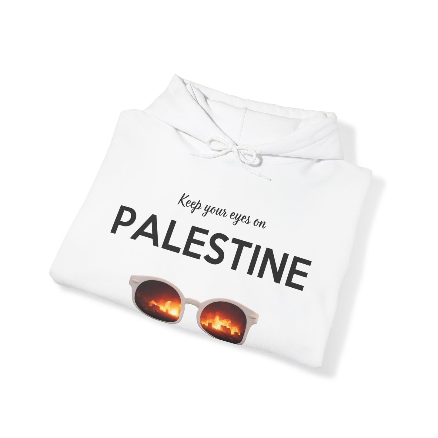 2 Eyes On Palestine - Unisex Hooded Sweatshirt