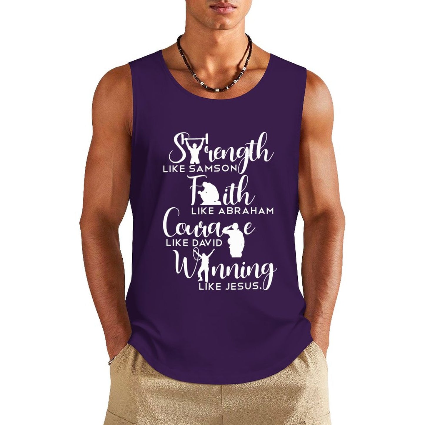 #Winning Like Jesus - Men's Cotton Tank Top