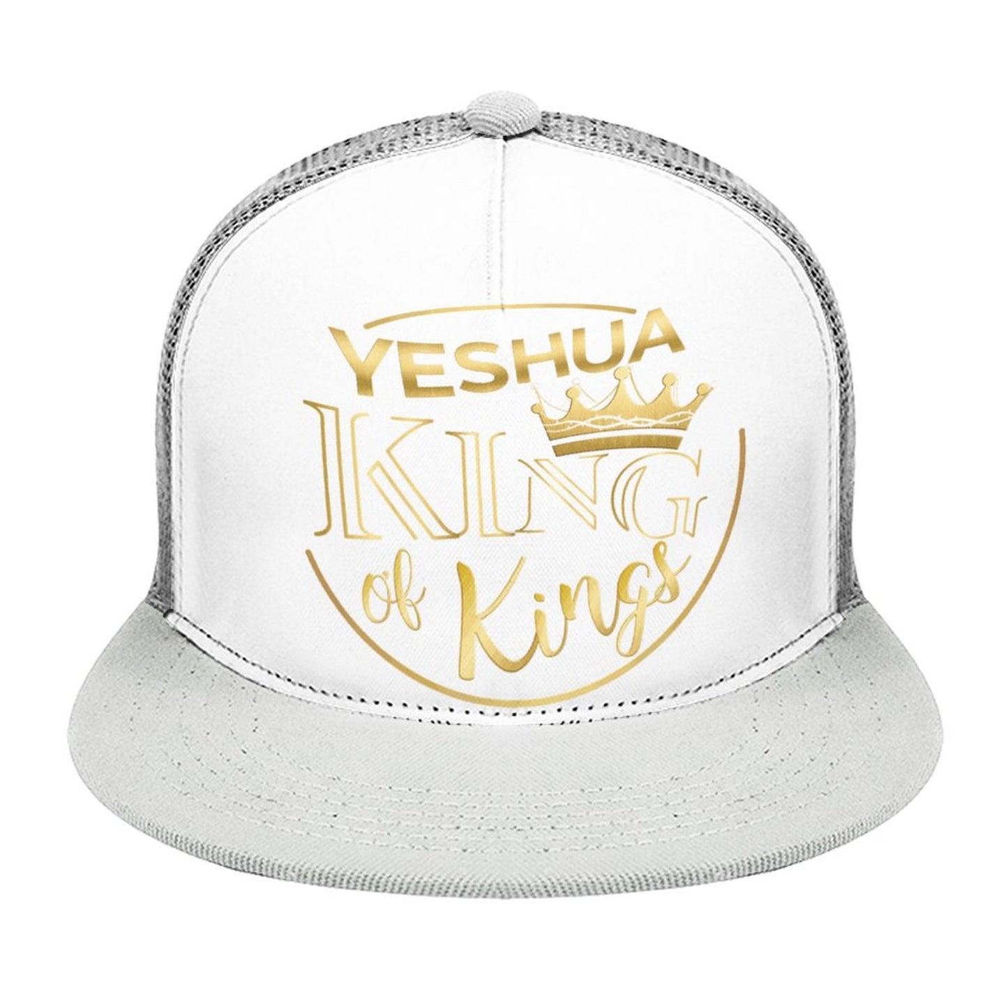 YESHUA, King of Kings - Flat Brim Trucker Hat