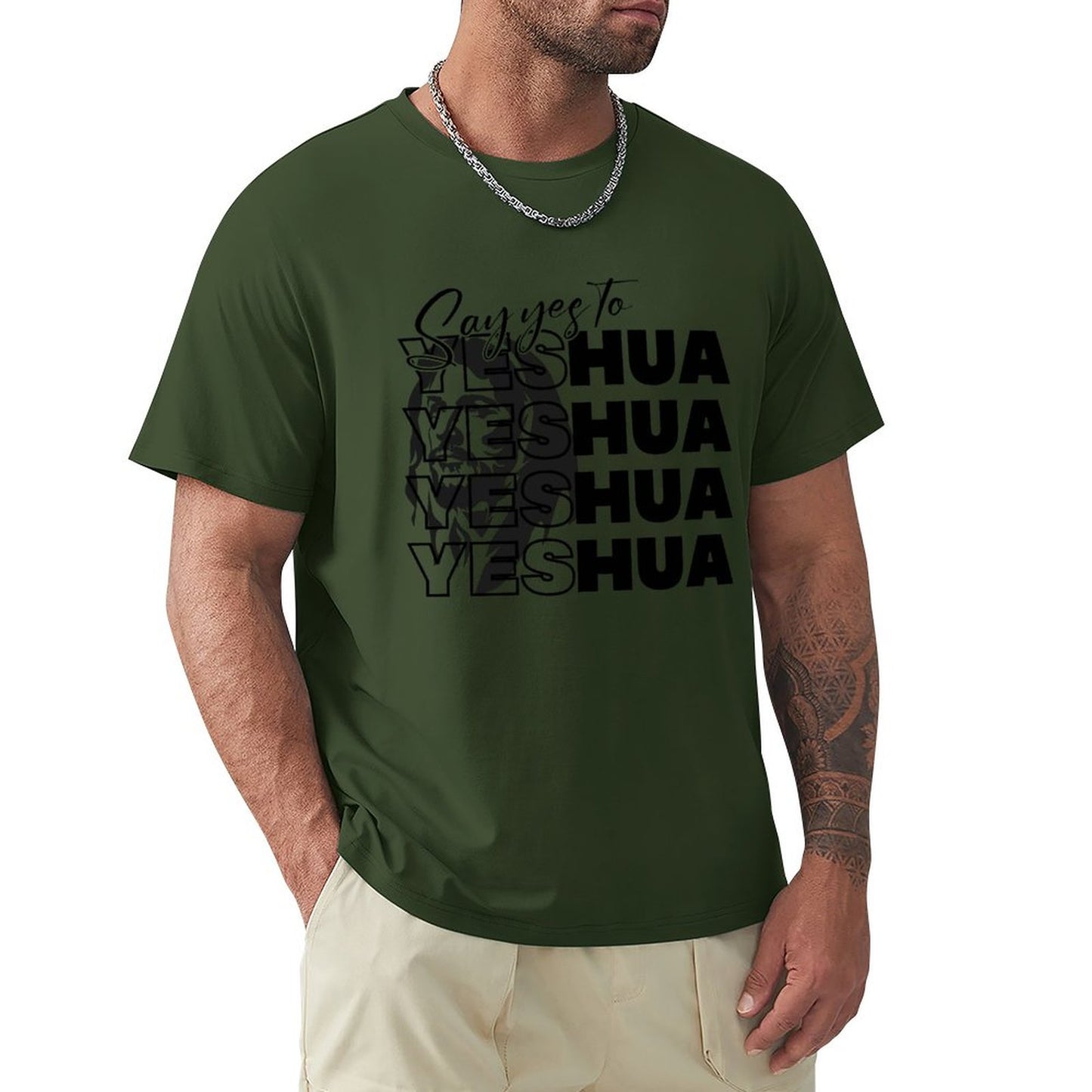 Say Yeshua - Men's Cotton Tee Shirt