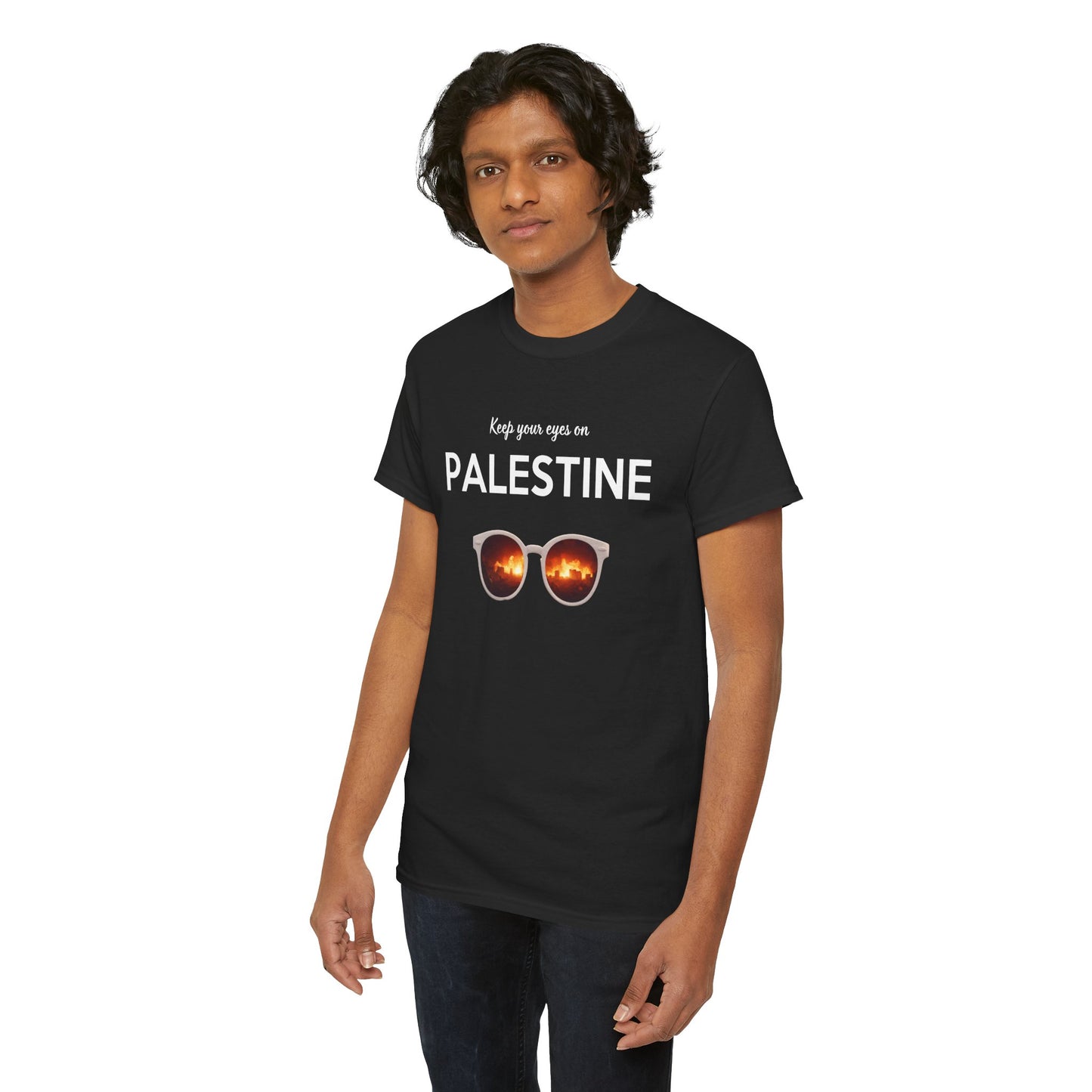 2 Eyes On Palestine - Unisex Cotton Tee