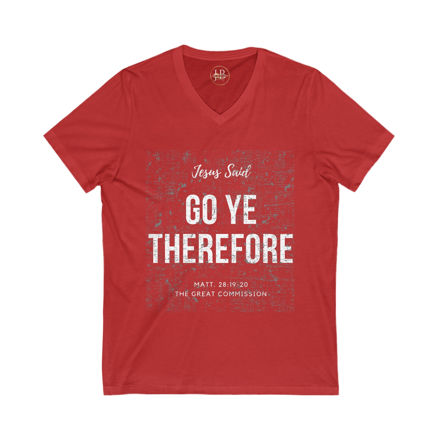 Here I Am - Jersey V-Neck Tee (Unisex)