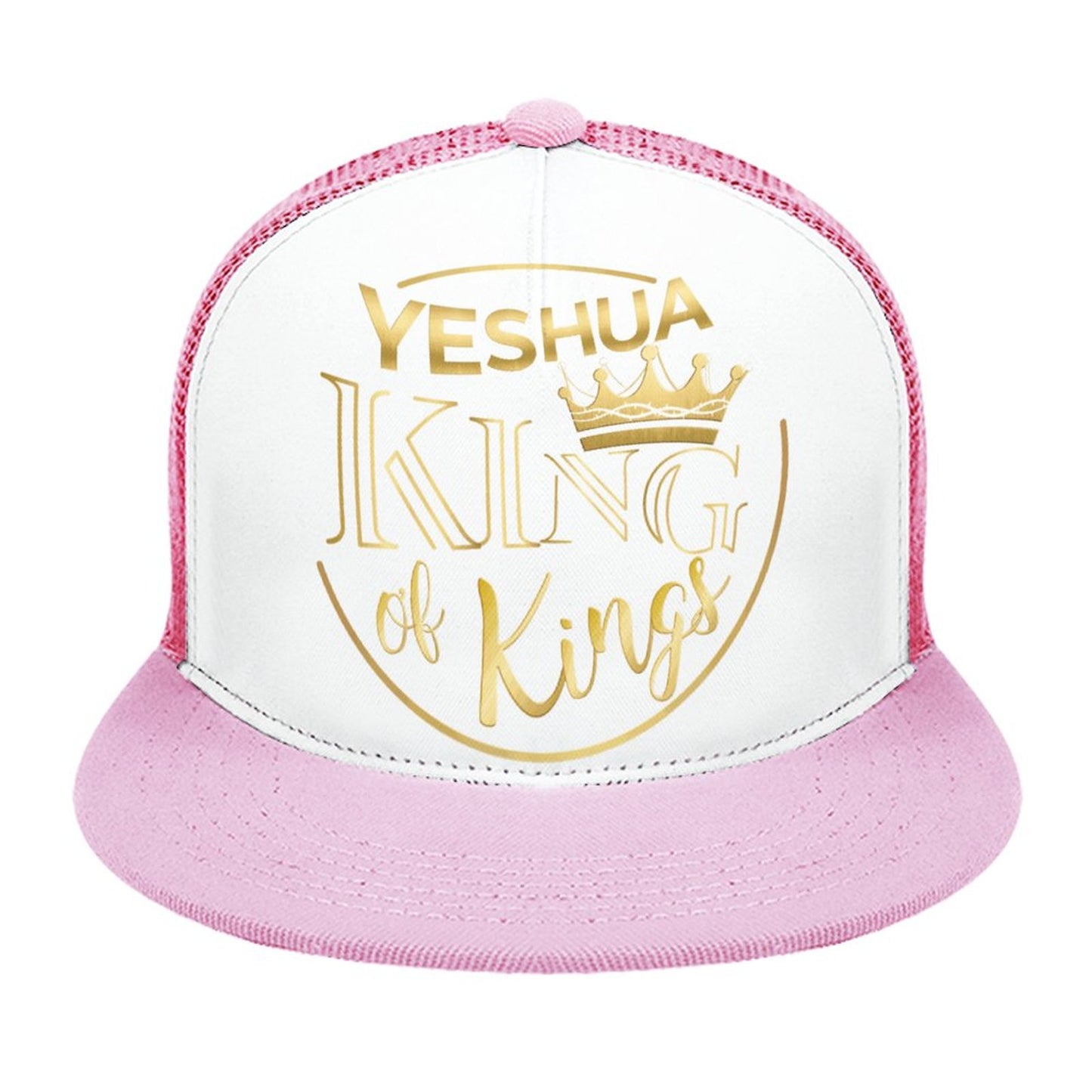 YESHUA, King of Kings - Flat Brim Trucker Hat