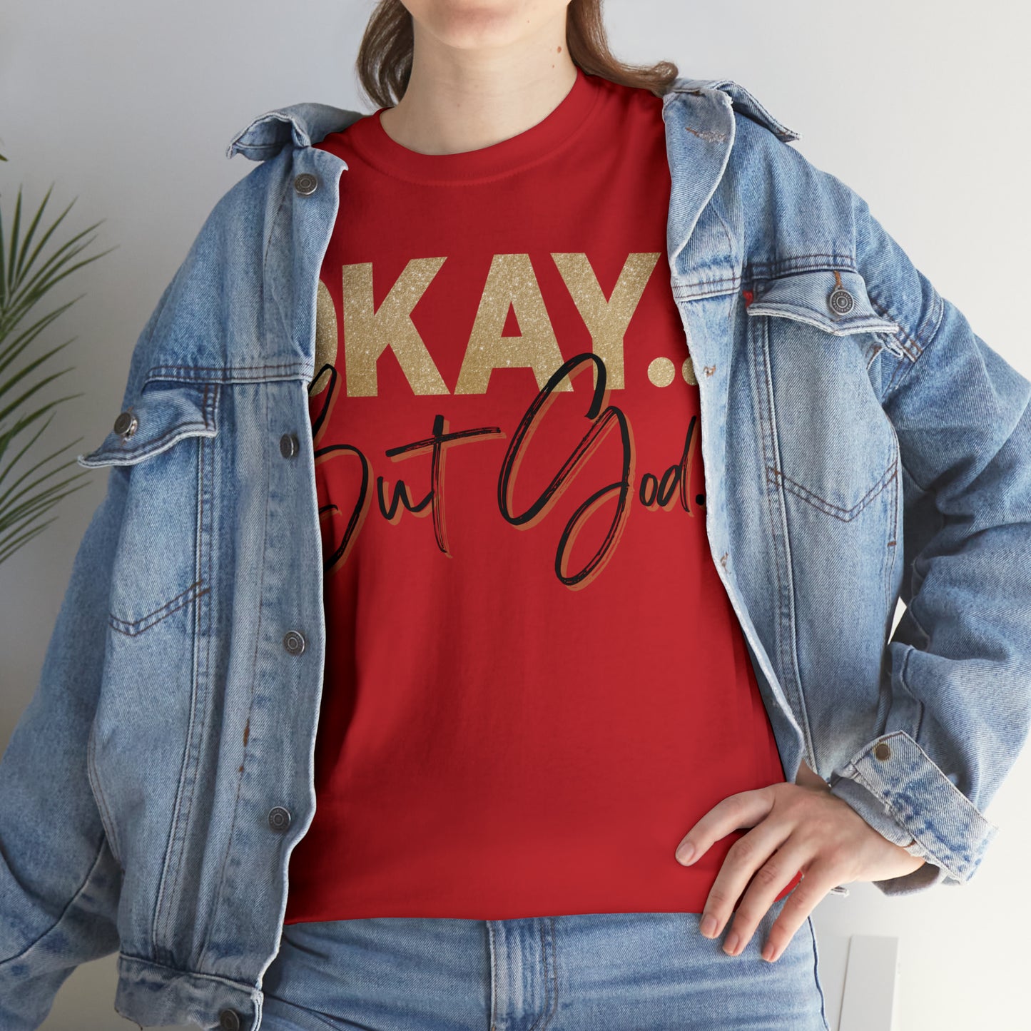 But God in Black - Heavy Cotton Tee (Unisex)