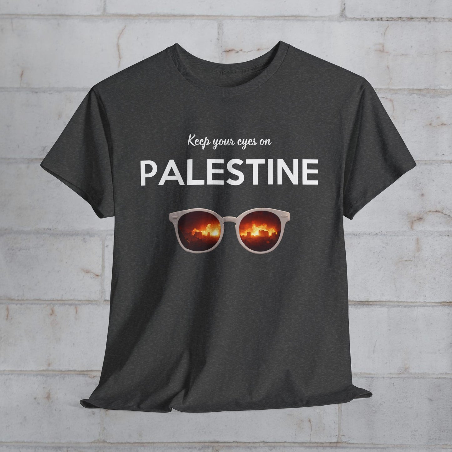 2 Eyes On Palestine - Unisex Cotton Tee