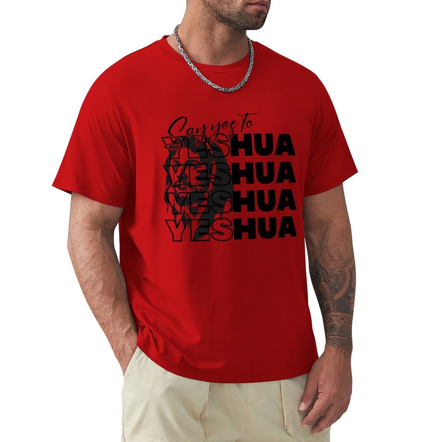 Say Yeshua - Men's Cotton Tee Shirt