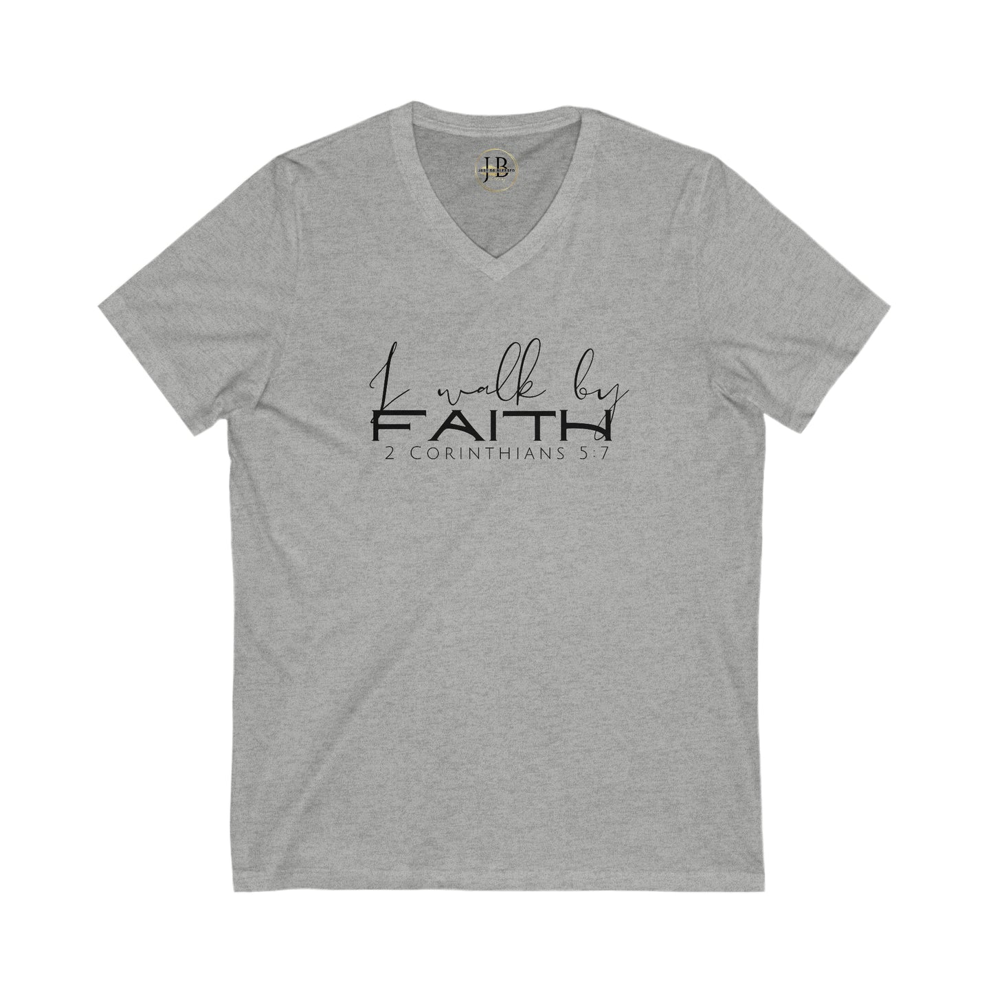 By Faith - Jersey V-Neck Tee (Unisex)