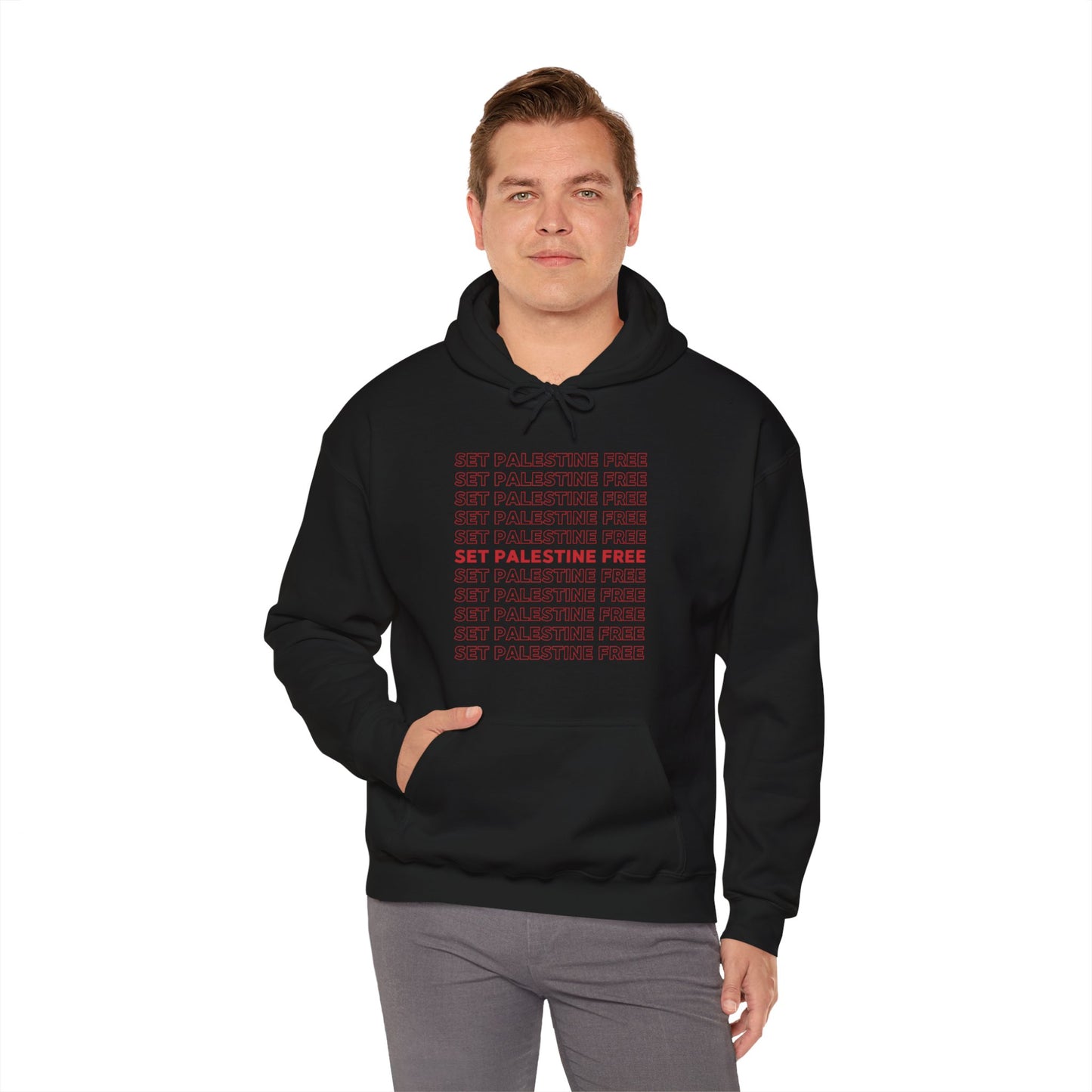 Set Palestine Free - Unisex Hooded Sweatshirt
