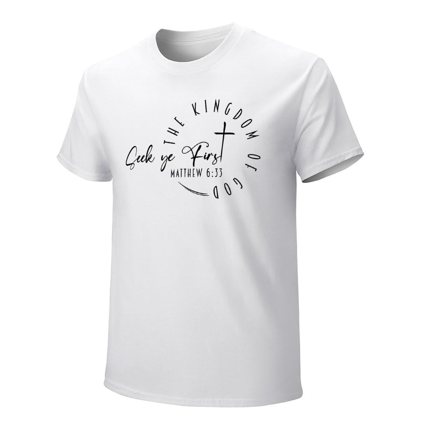 Minimalist, Seek Ye First - Men's Cotton Tee Shirt