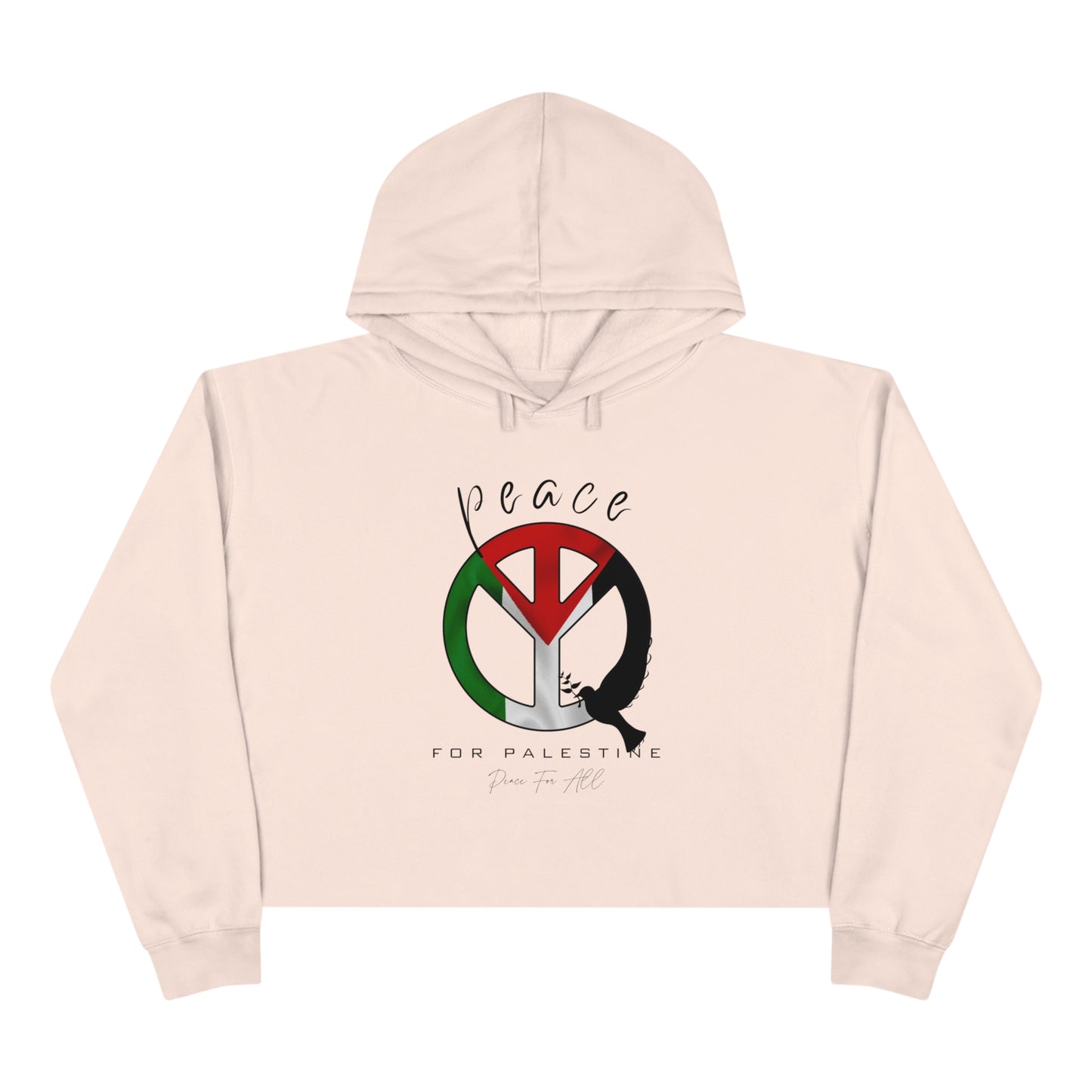 Peace - Crop Hoodie
