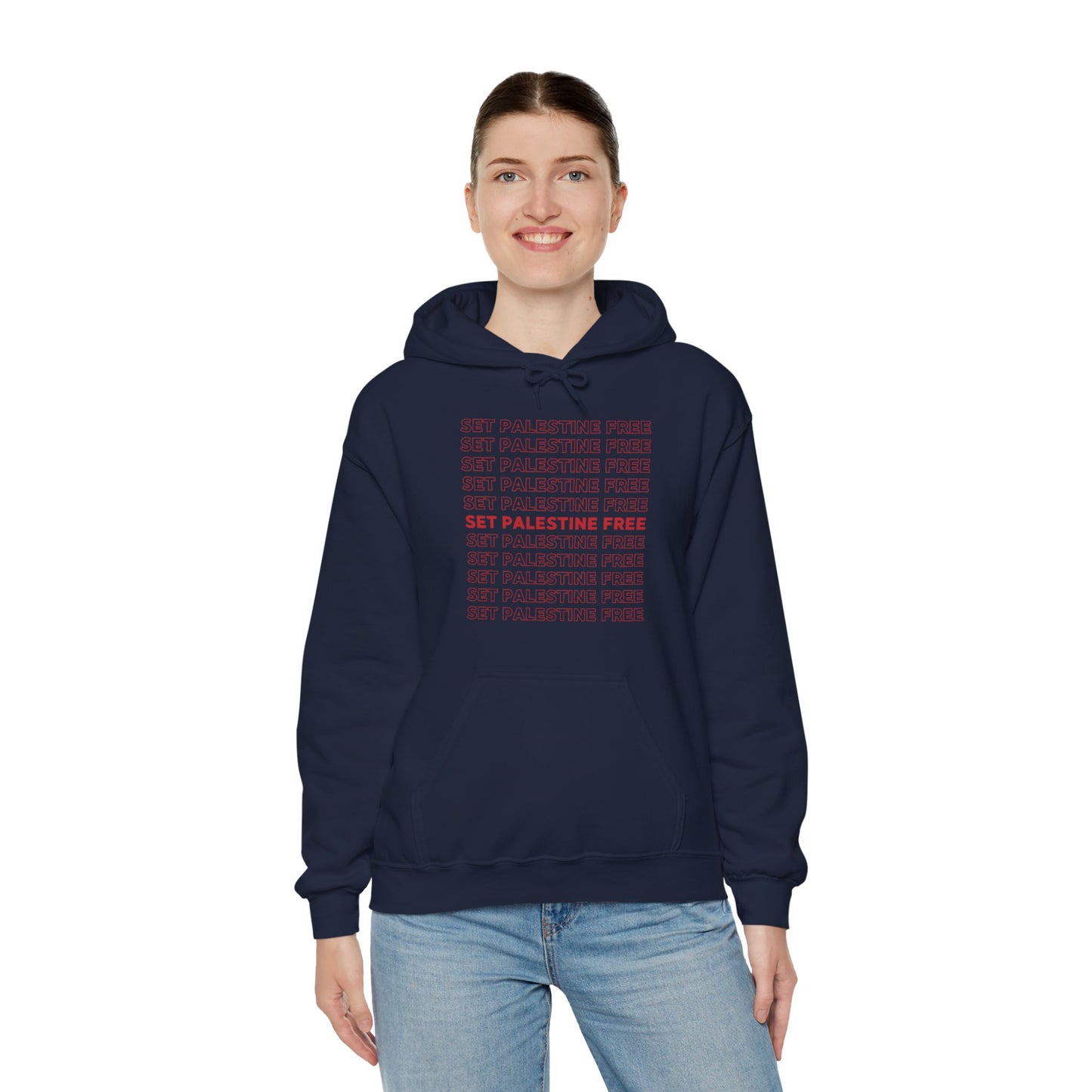 Set Palestine Free - Unisex Hooded Sweatshirt