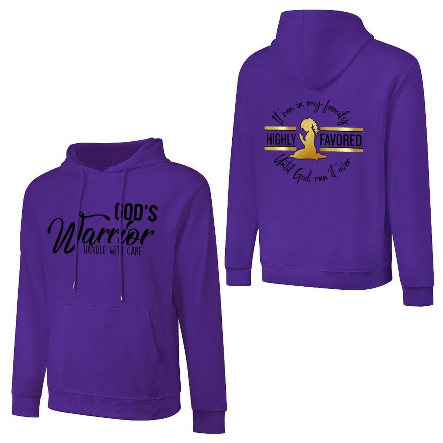 God's Favored - Cotton Hoodie with Pocket