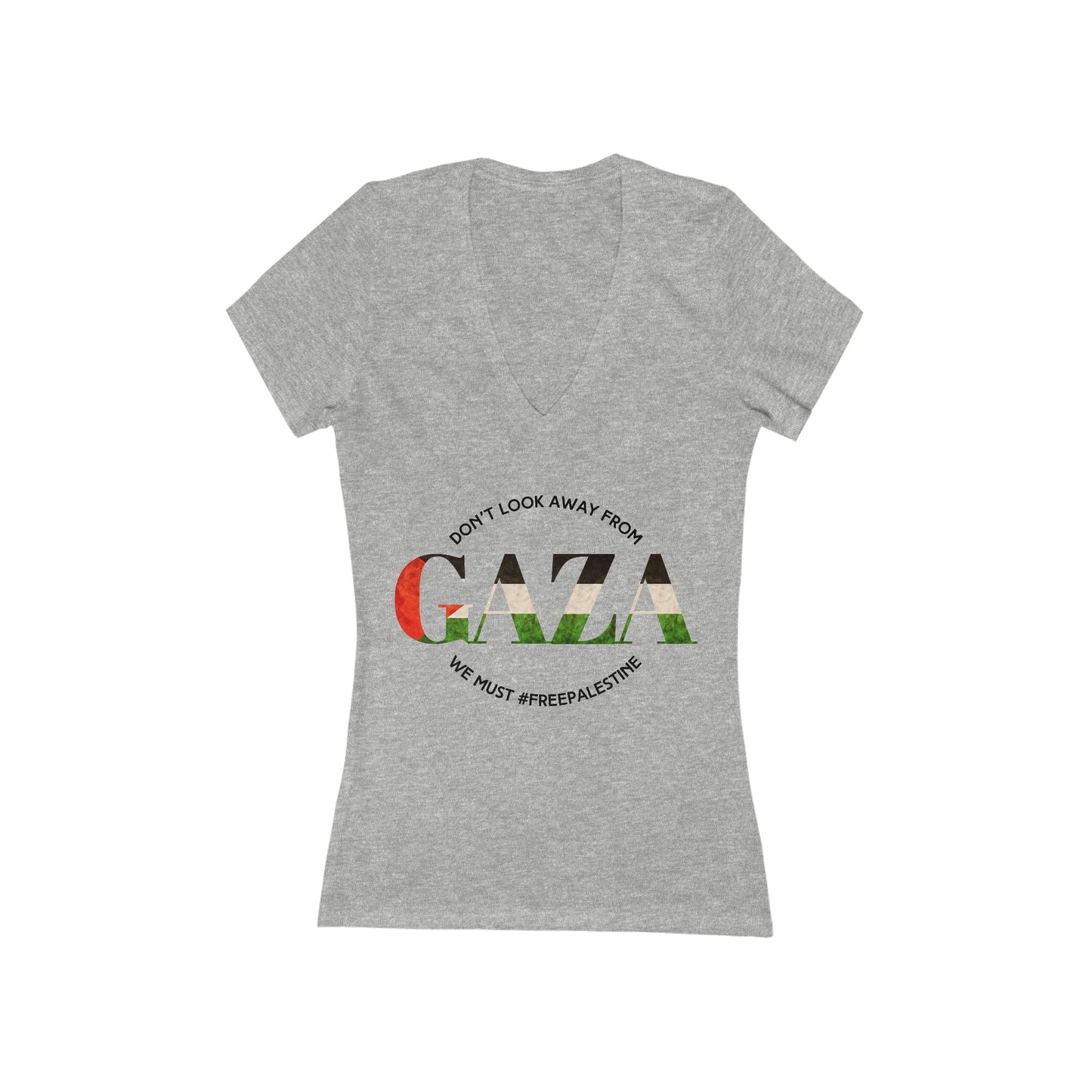 Gaza - Women's Deep V-Neck Tee